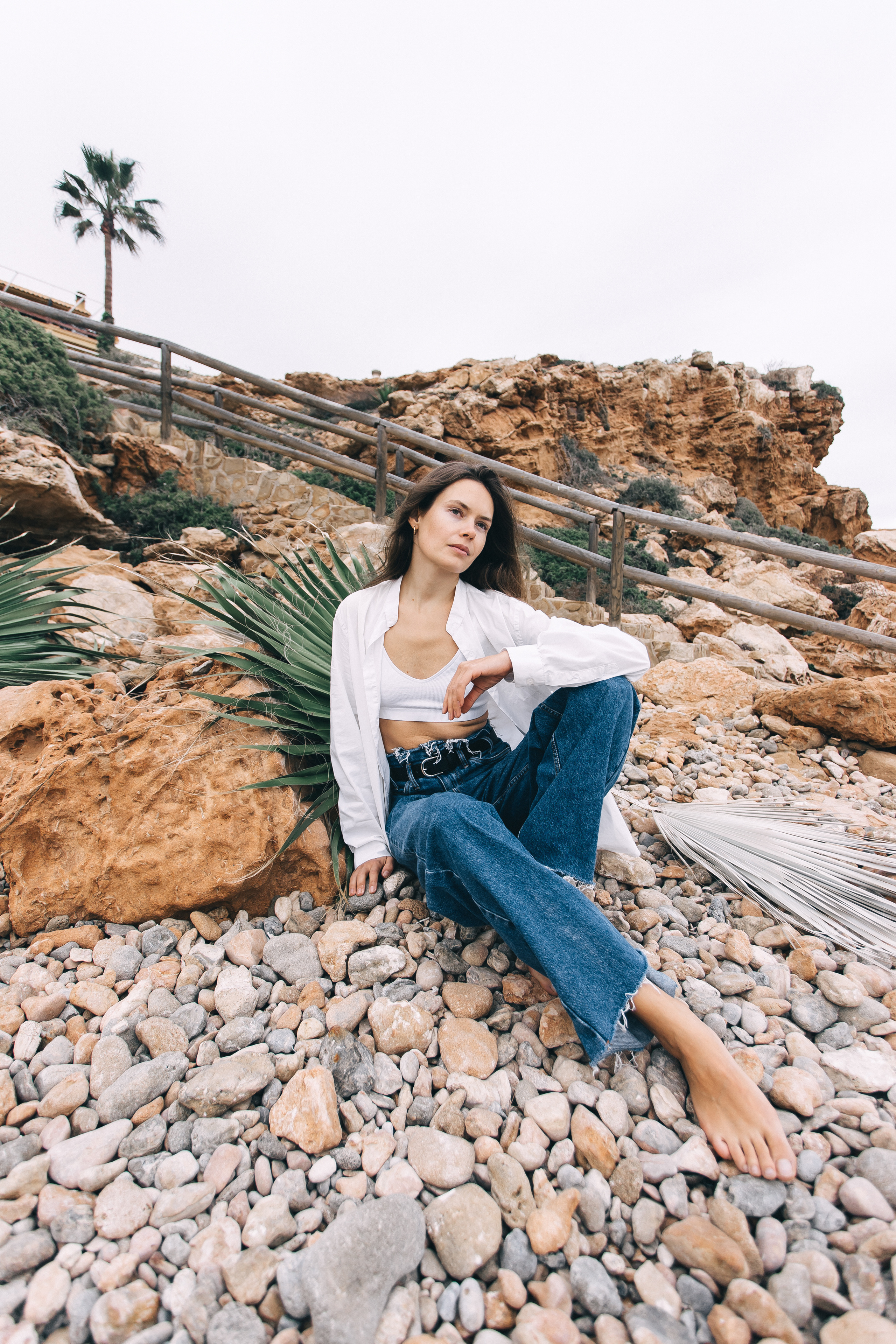 Walk on the beach. Your photographer Alina Shi