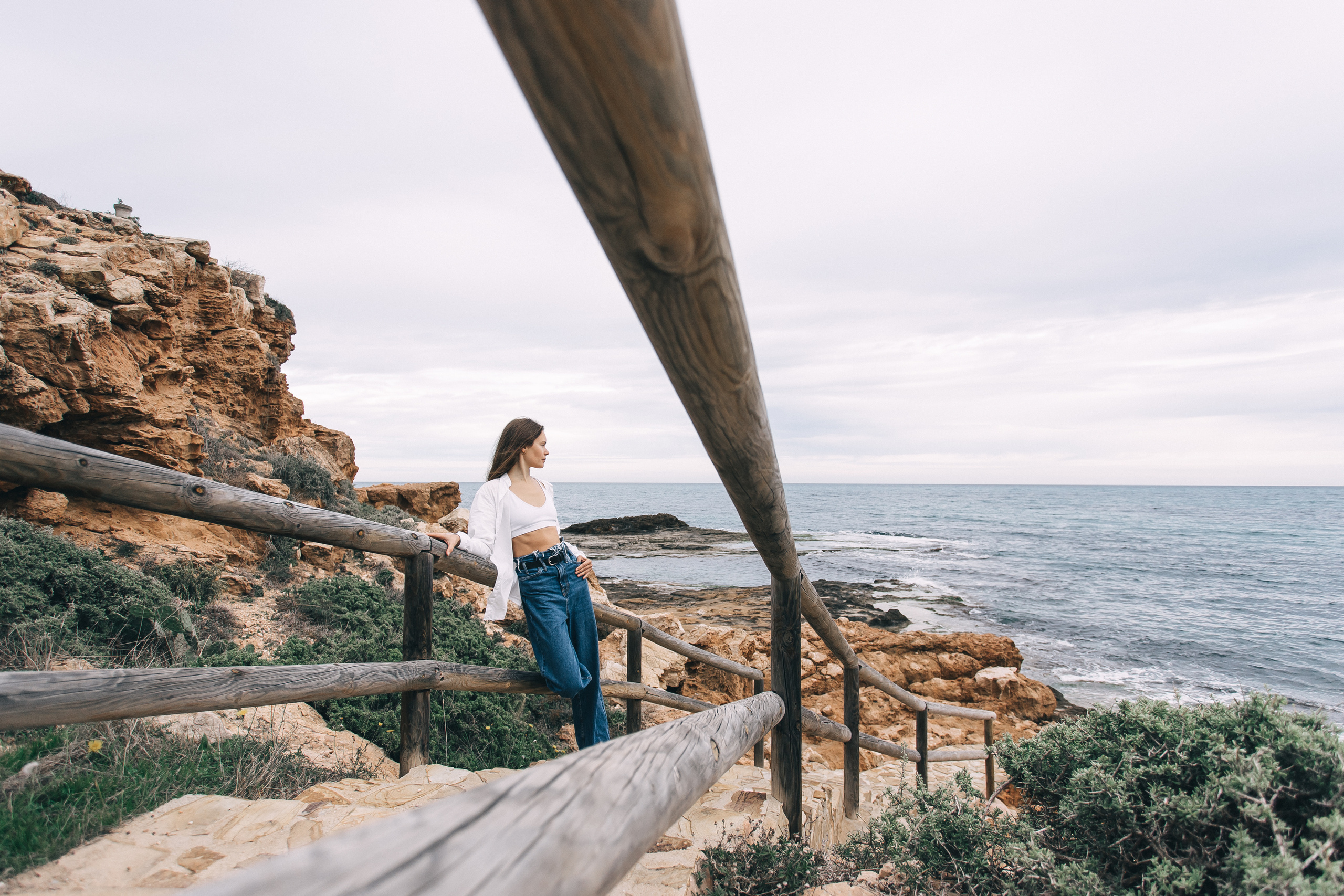 Walk on the beach. Your photographer Alina Shi