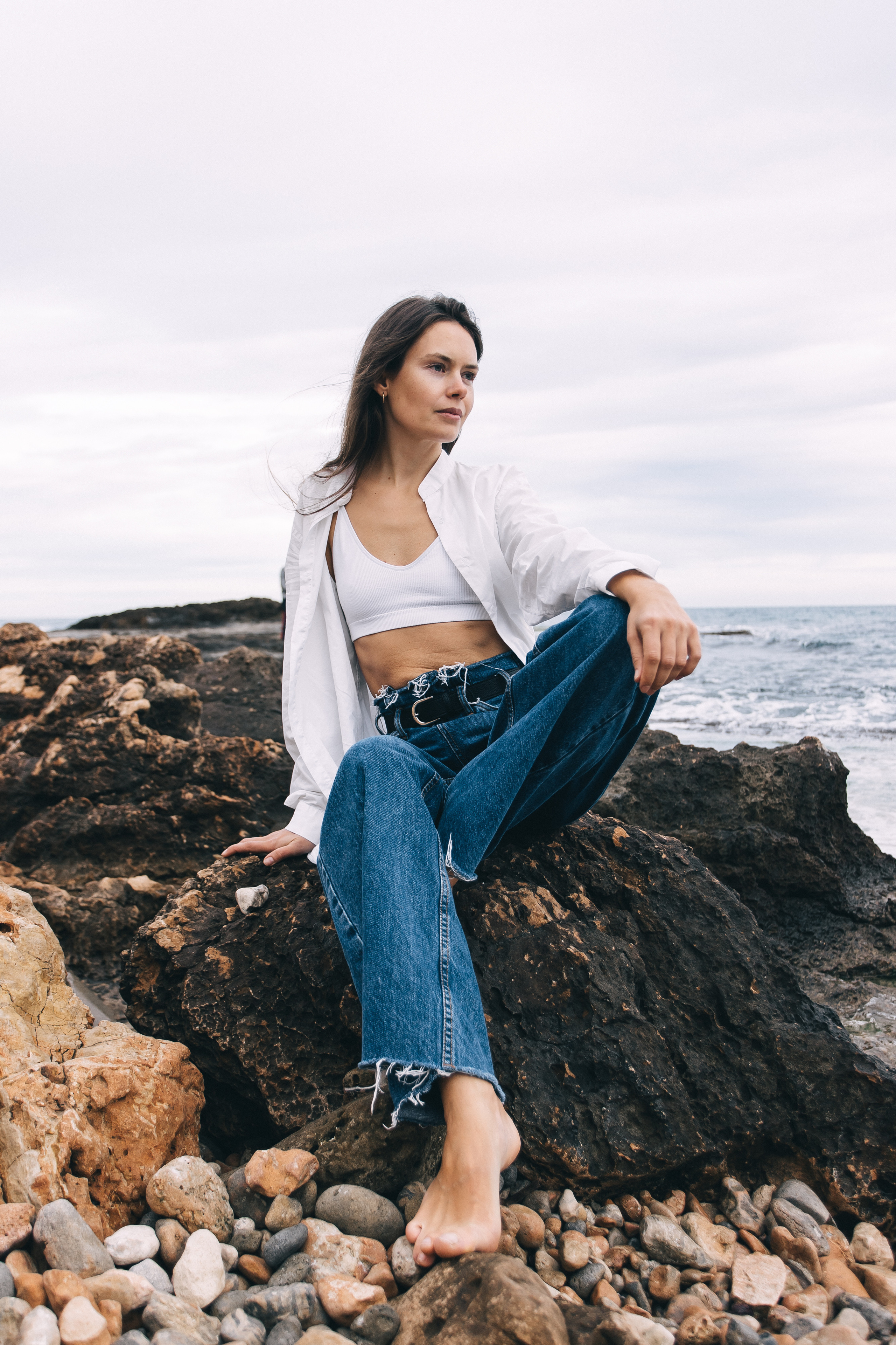 Walk on the beach. Your photographer Alina Shi