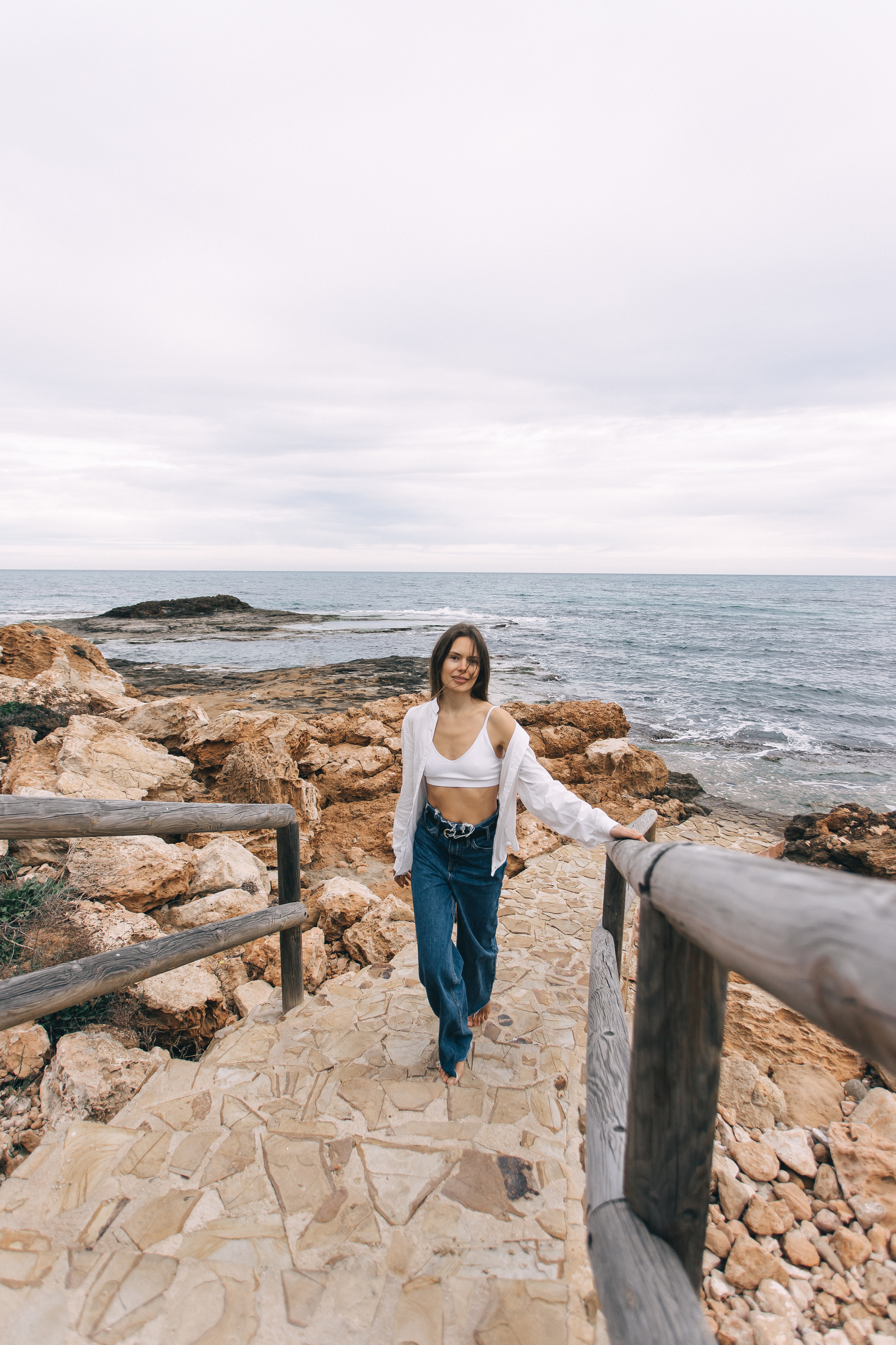 Walk on the beach. Your photographer Alina Shi