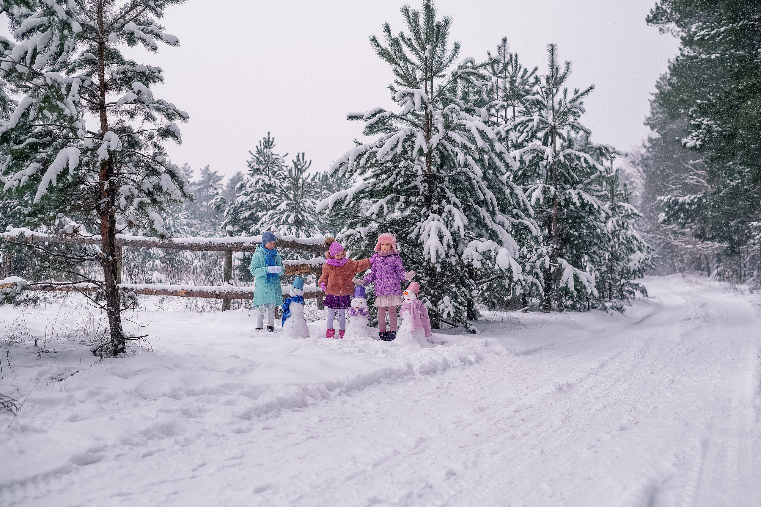 Сніговики. Дитячий та сімейний фотограф м.Бровари