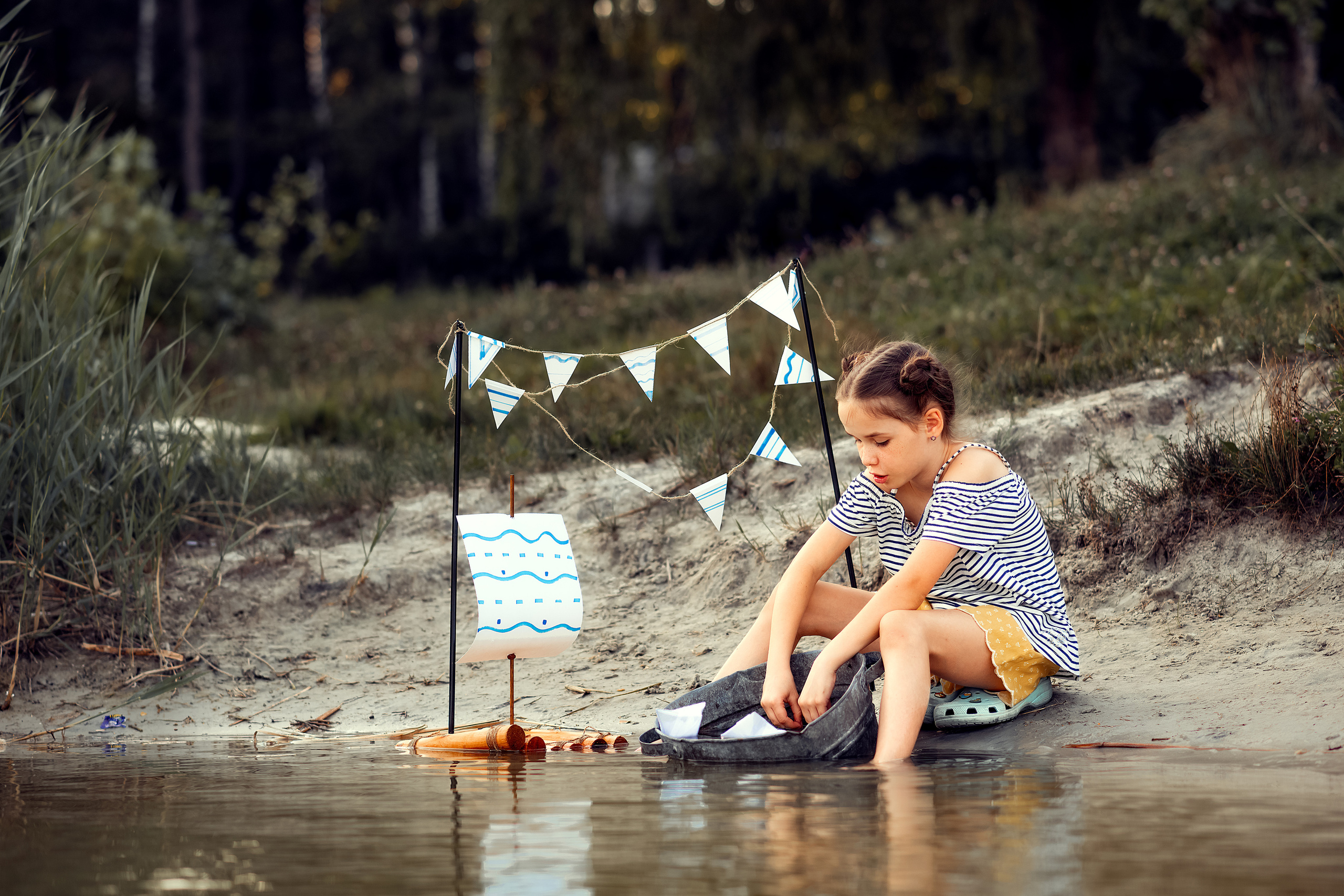 Літній вечір на озері. Дитячий та сімейний фотограф м.Бровари