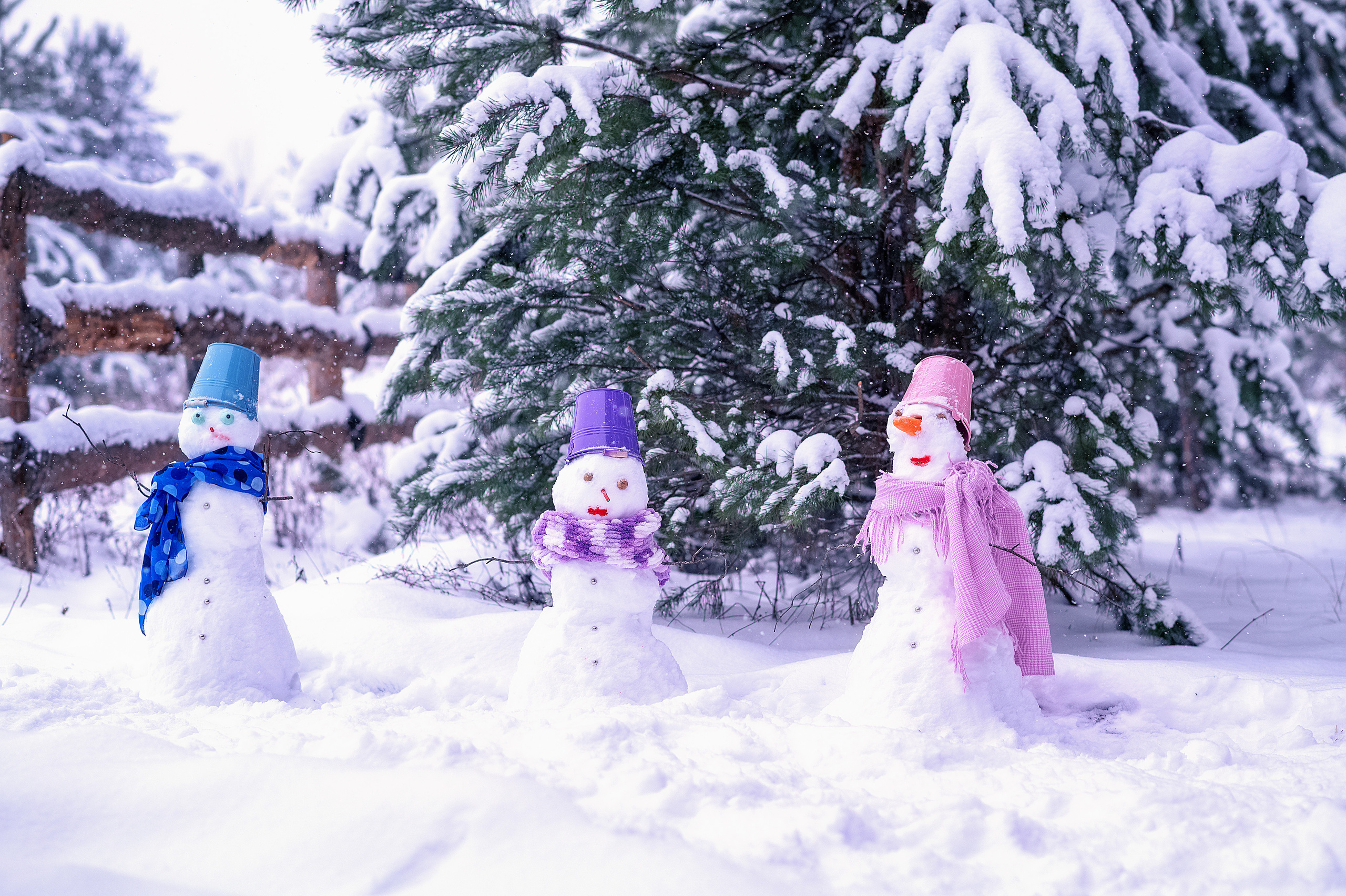 Сніговики. Дитячий та сімейний фотограф м.Бровари