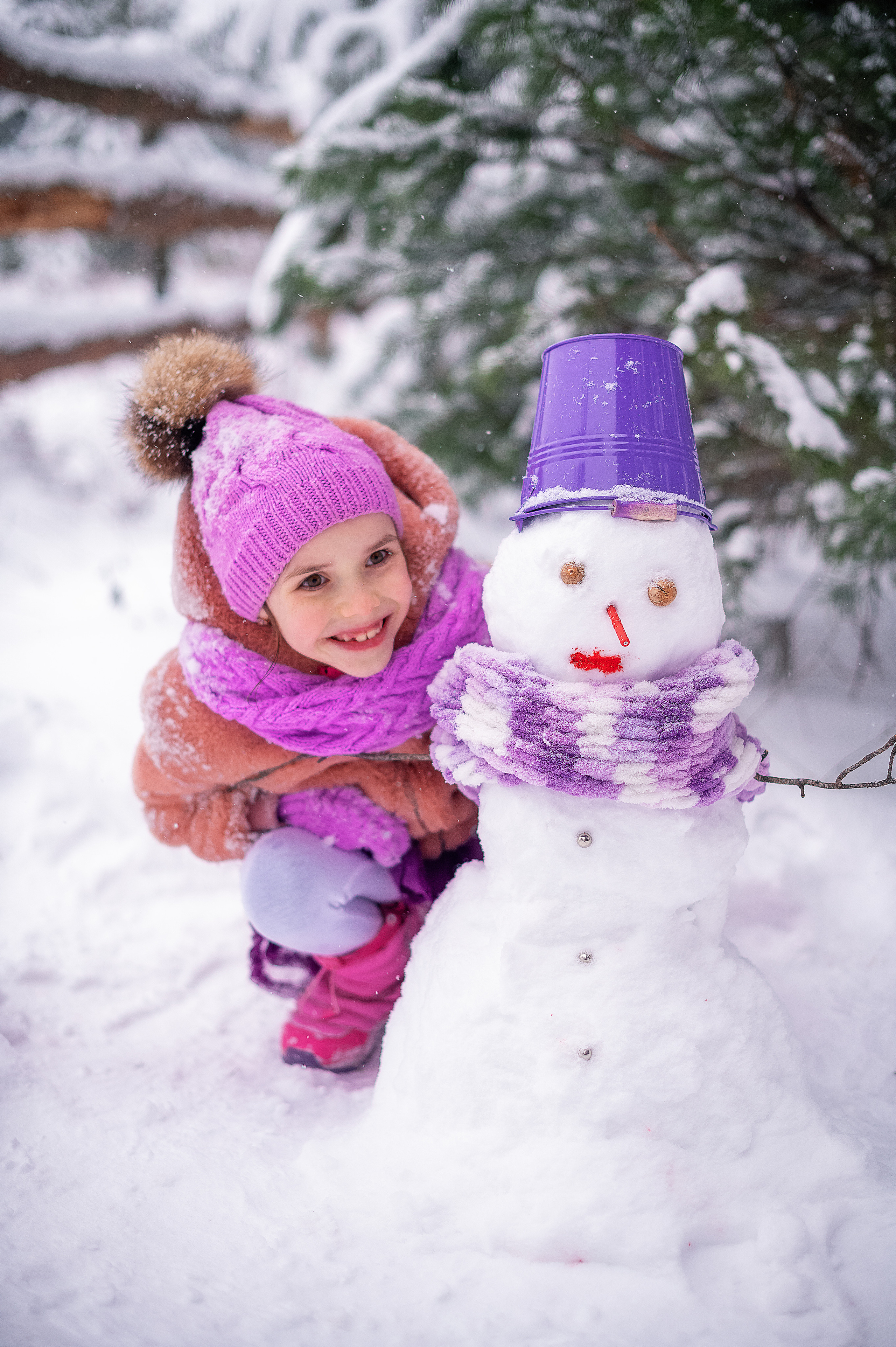 Сніговики. Дитячий та сімейний фотограф м.Бровари