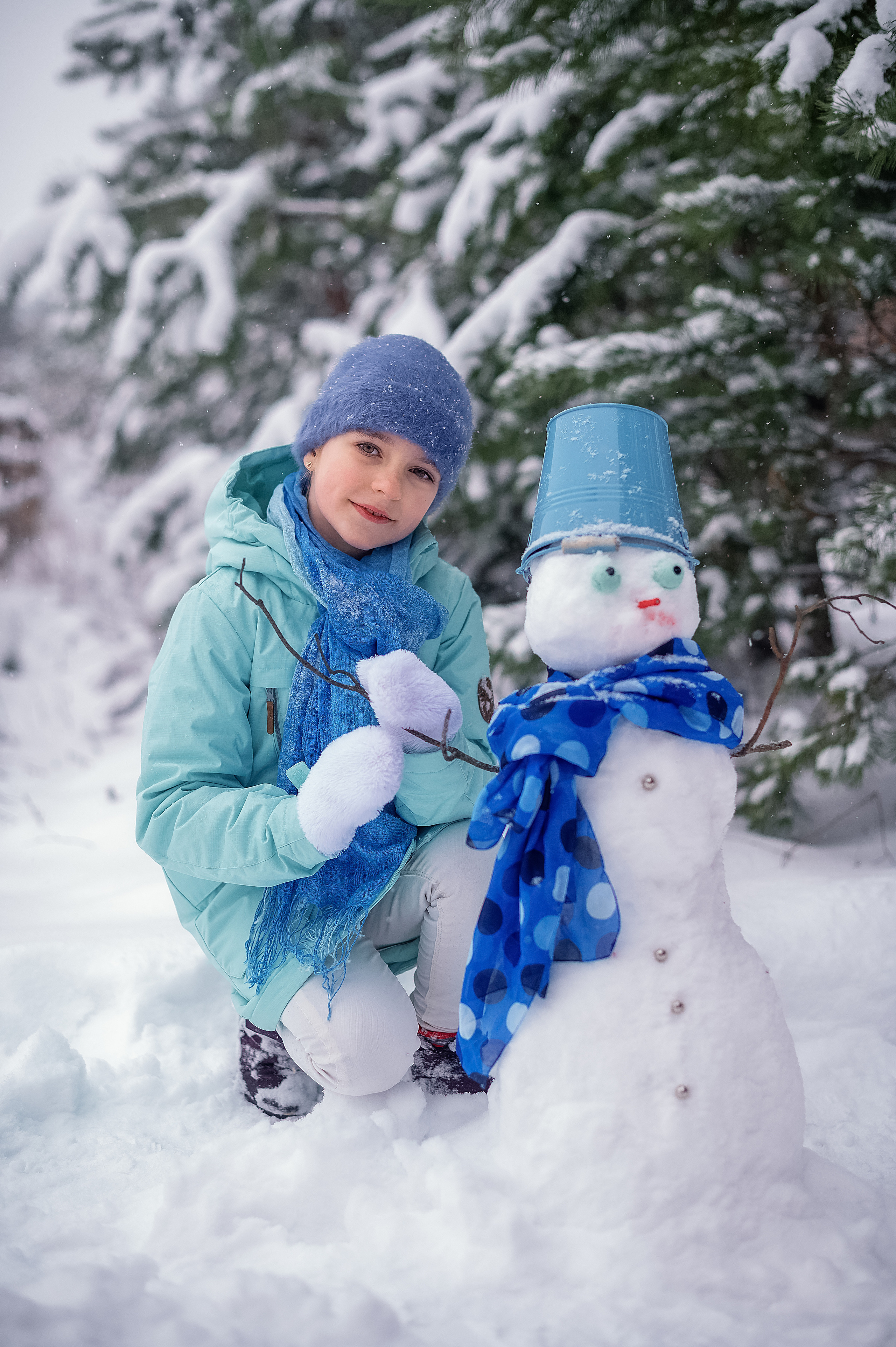 Сніговики. Дитячий та сімейний фотограф м.Бровари
