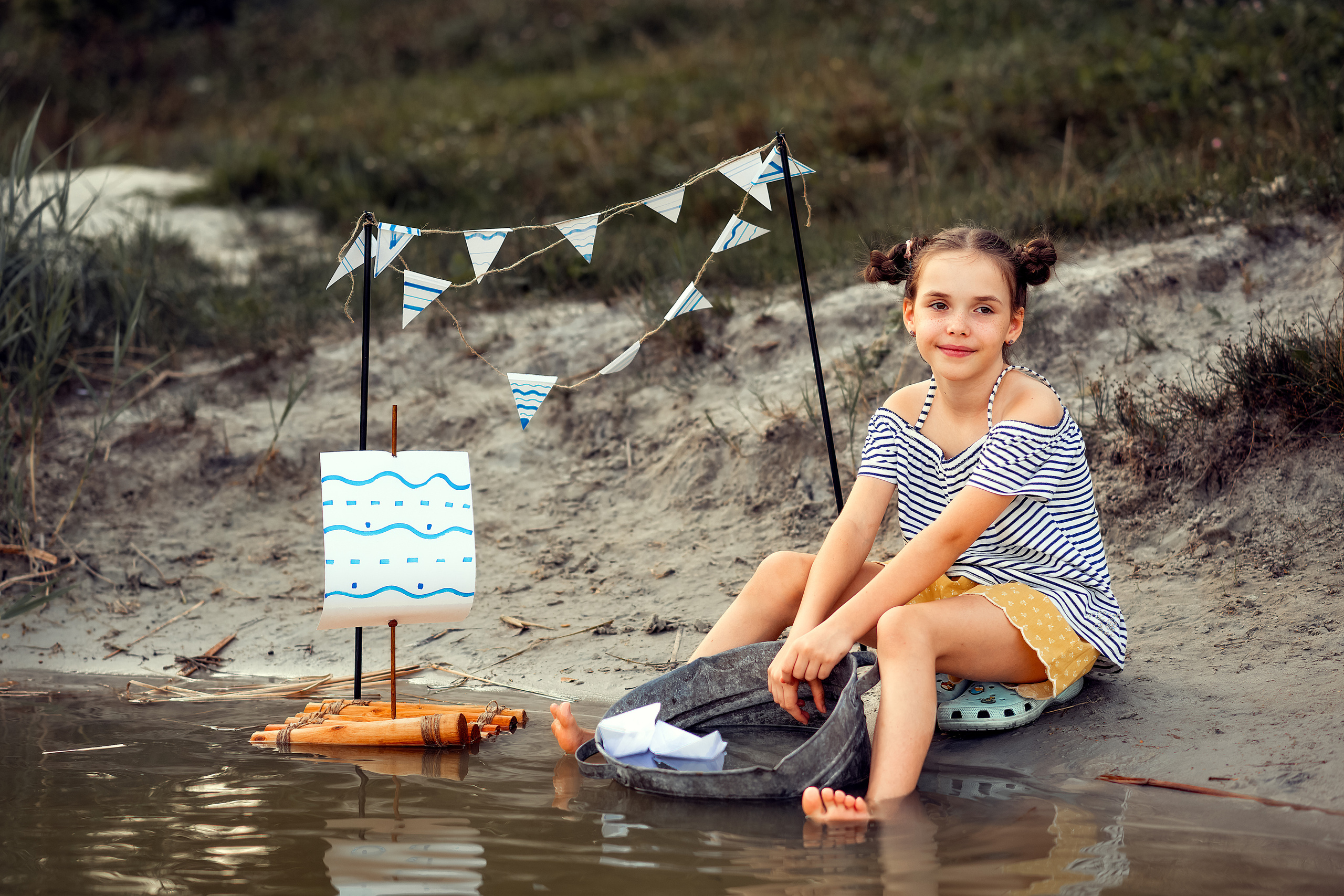 Літній вечір на озері. Дитячий та сімейний фотограф м.Бровари