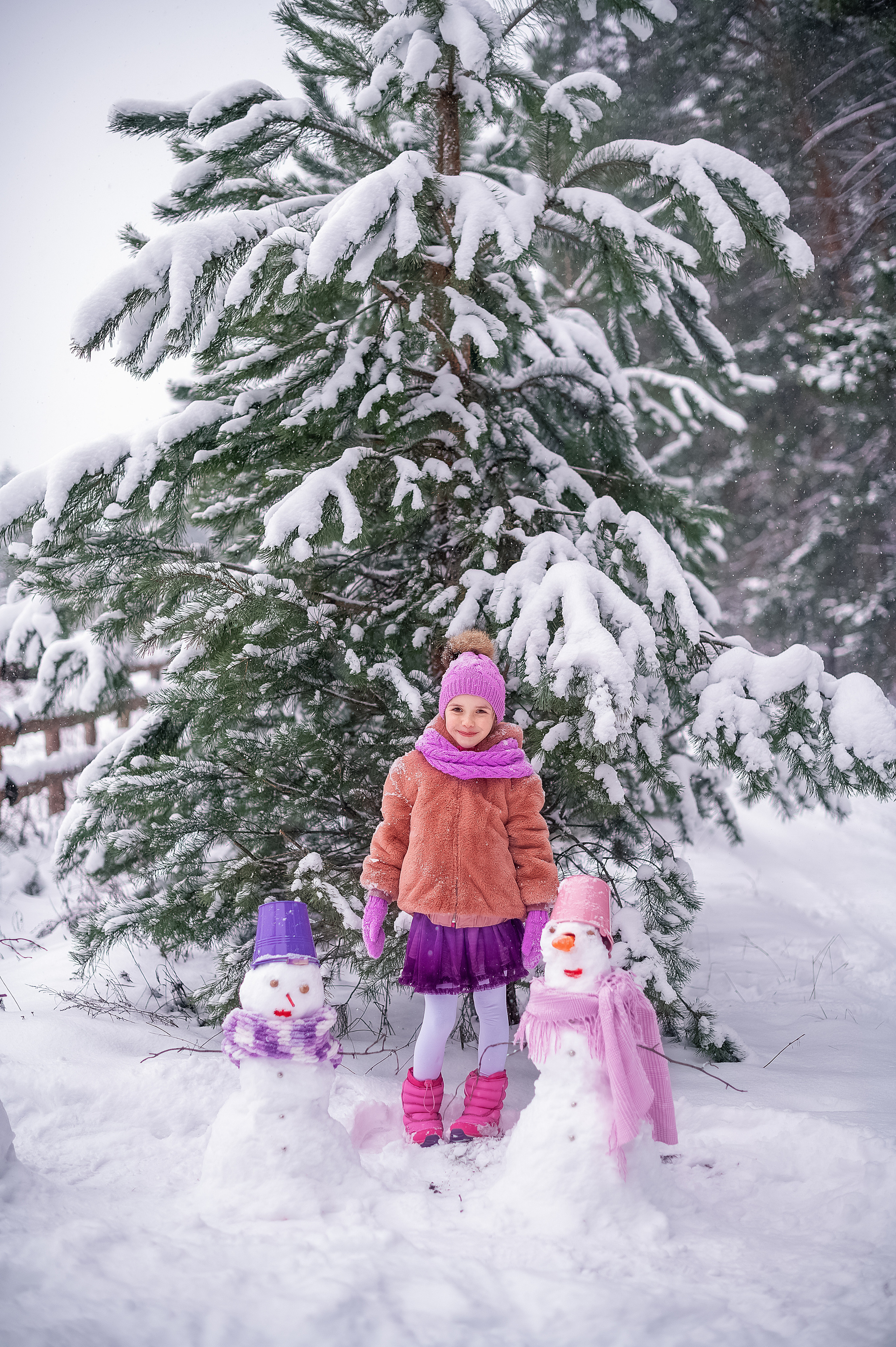 Сніговики. Дитячий та сімейний фотограф м.Бровари