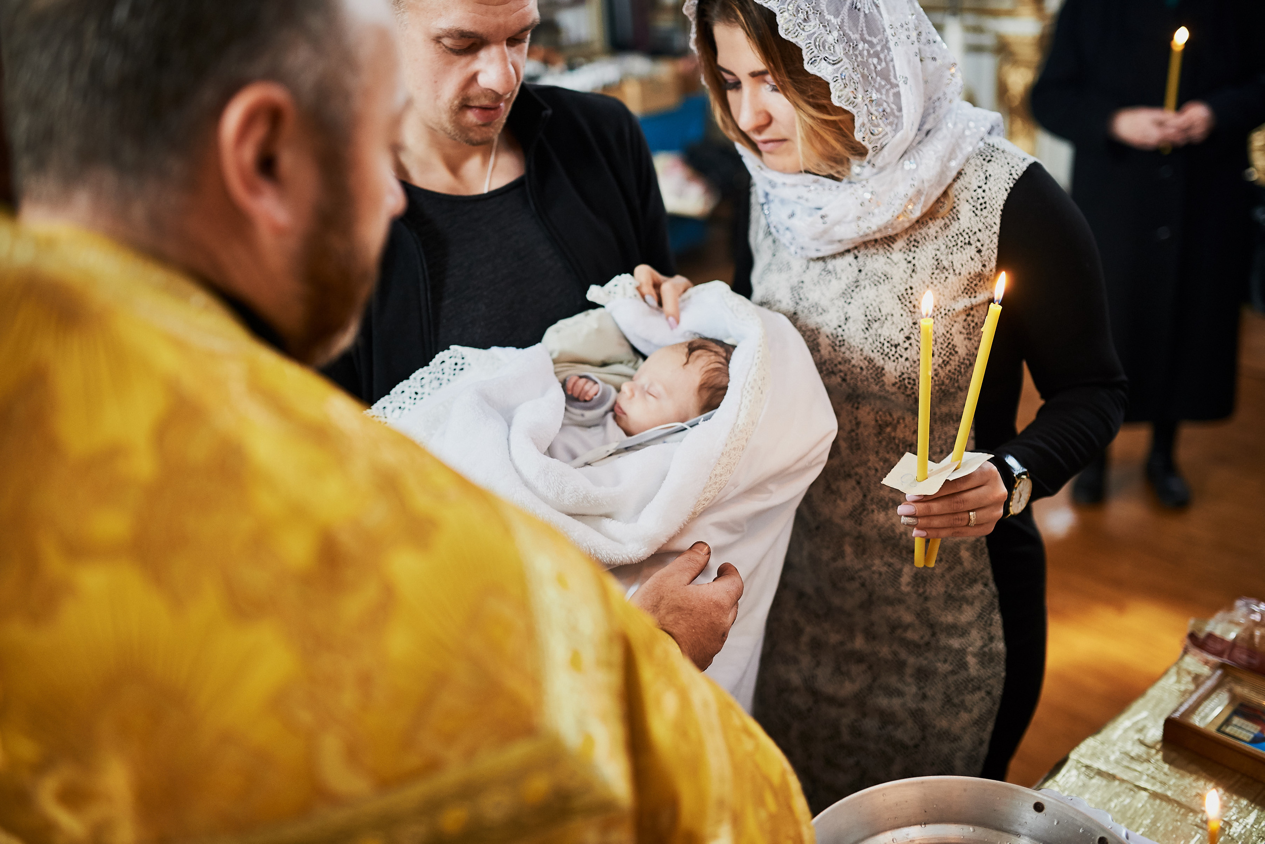 Эмоции и радость на церемонии крещения