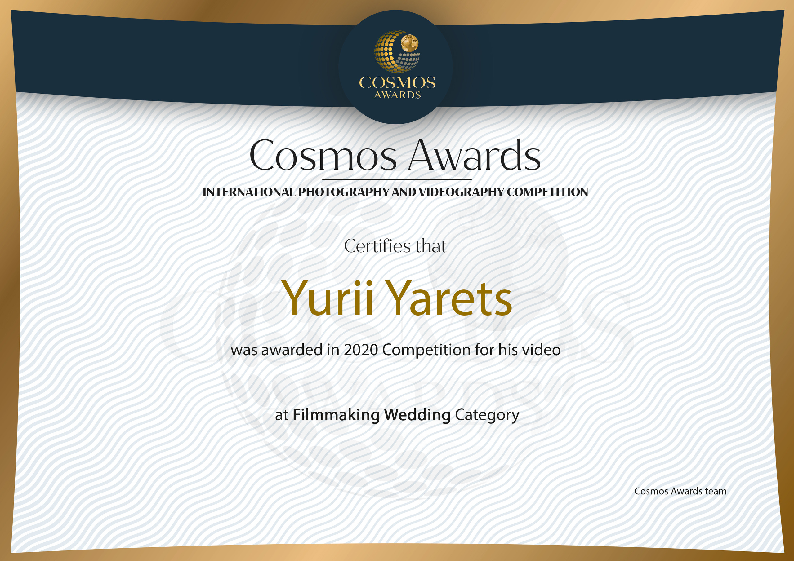 Wedding awards. Весільна Фото і відео Зйомка