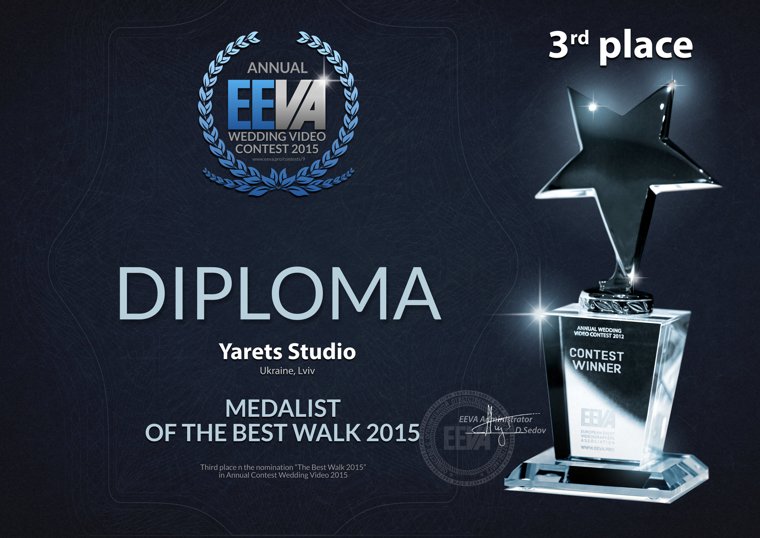 WEVA AWARDS ALL TIME. Yarets Studio | Wedding Films & Photography | Worldwide