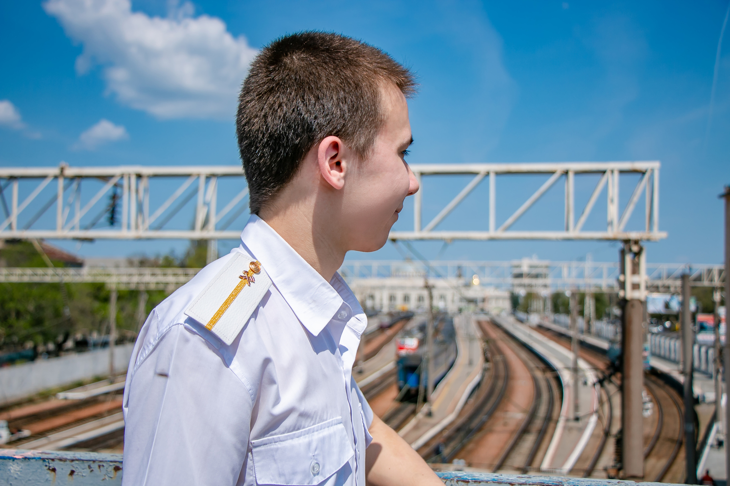 Фотосессия на железнодорожную тематику. Семейный фотограф Великодолинское