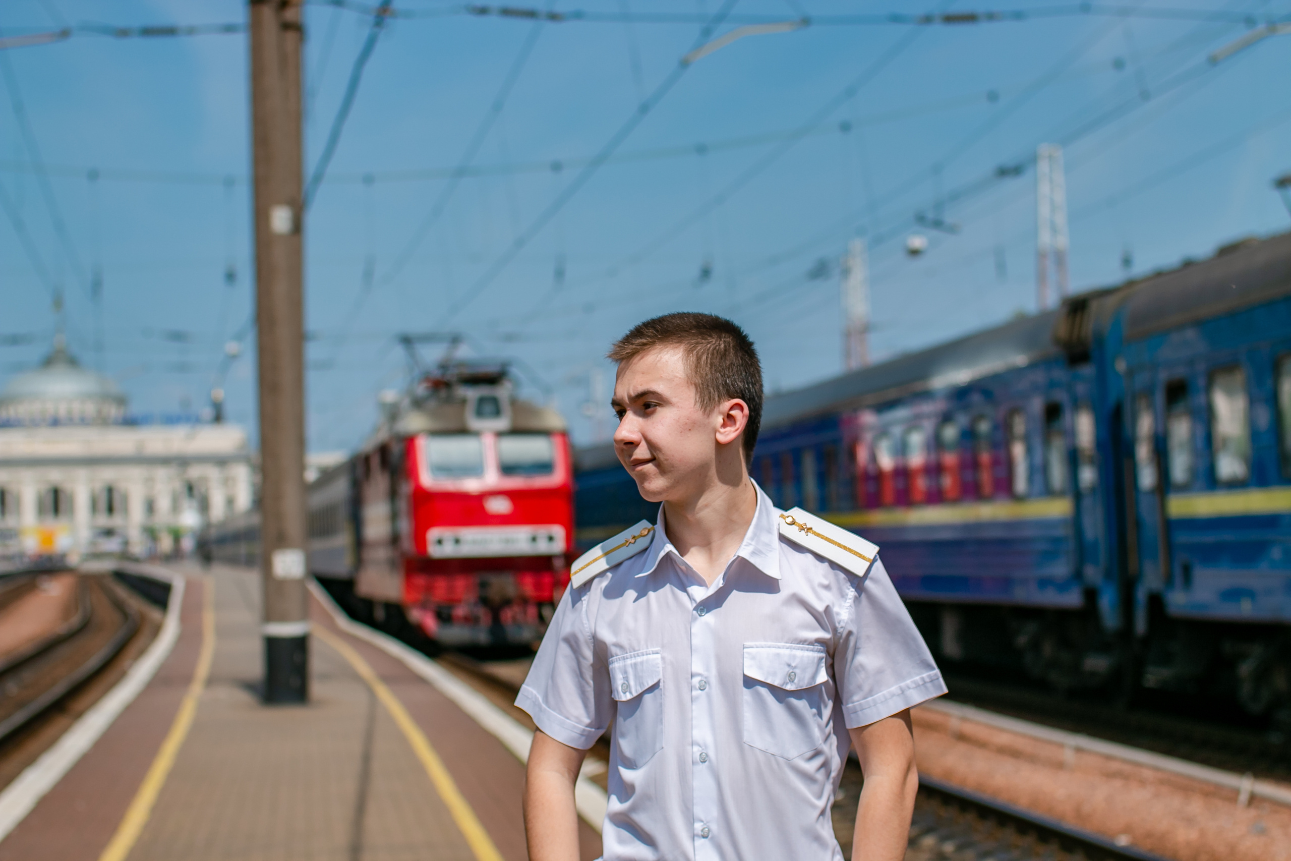 Фотосессия на железнодорожную тематику. Семейный фотограф Великодолинское