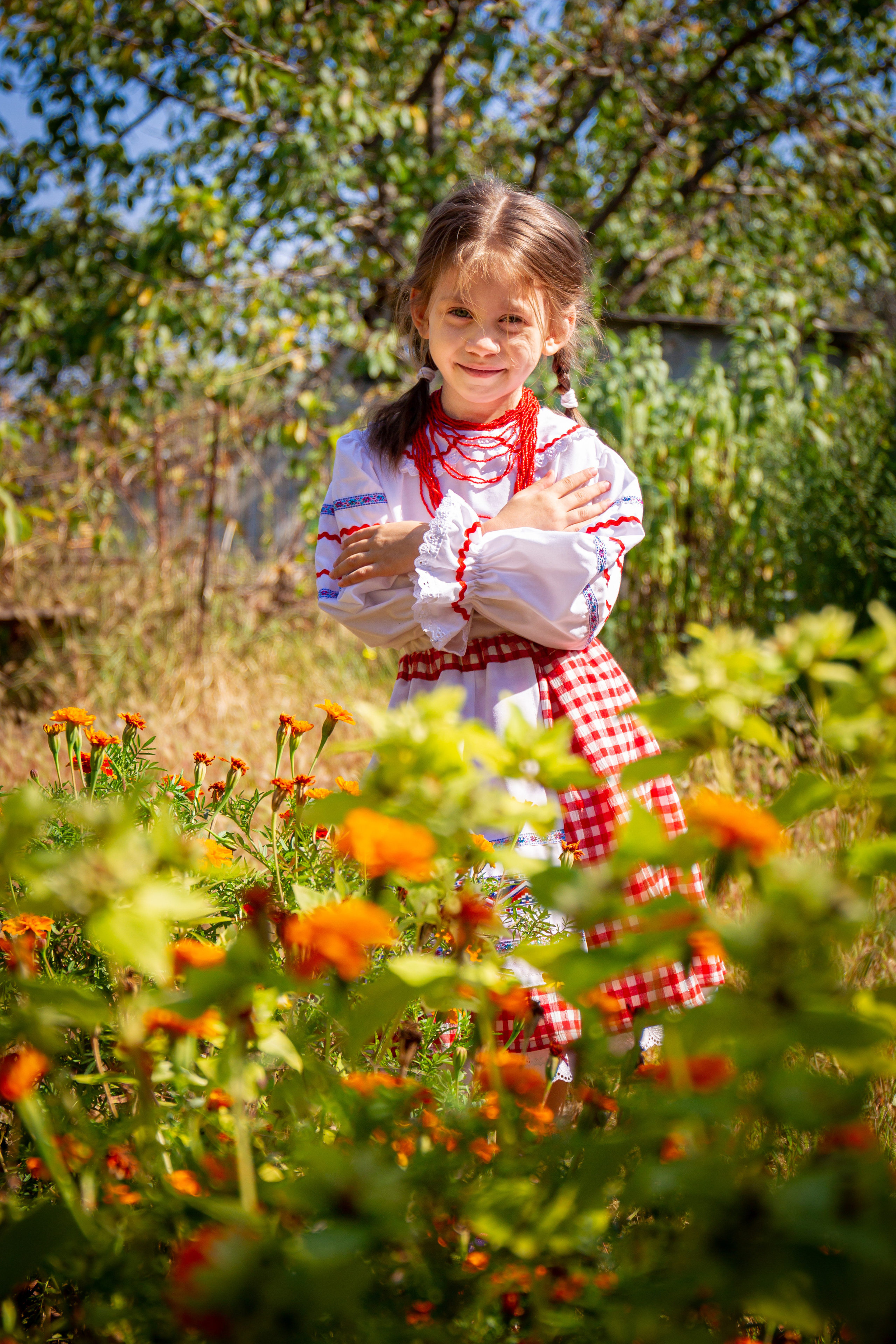 Детская фотосессия в этно стиле. Семейный фотограф Великодолинское