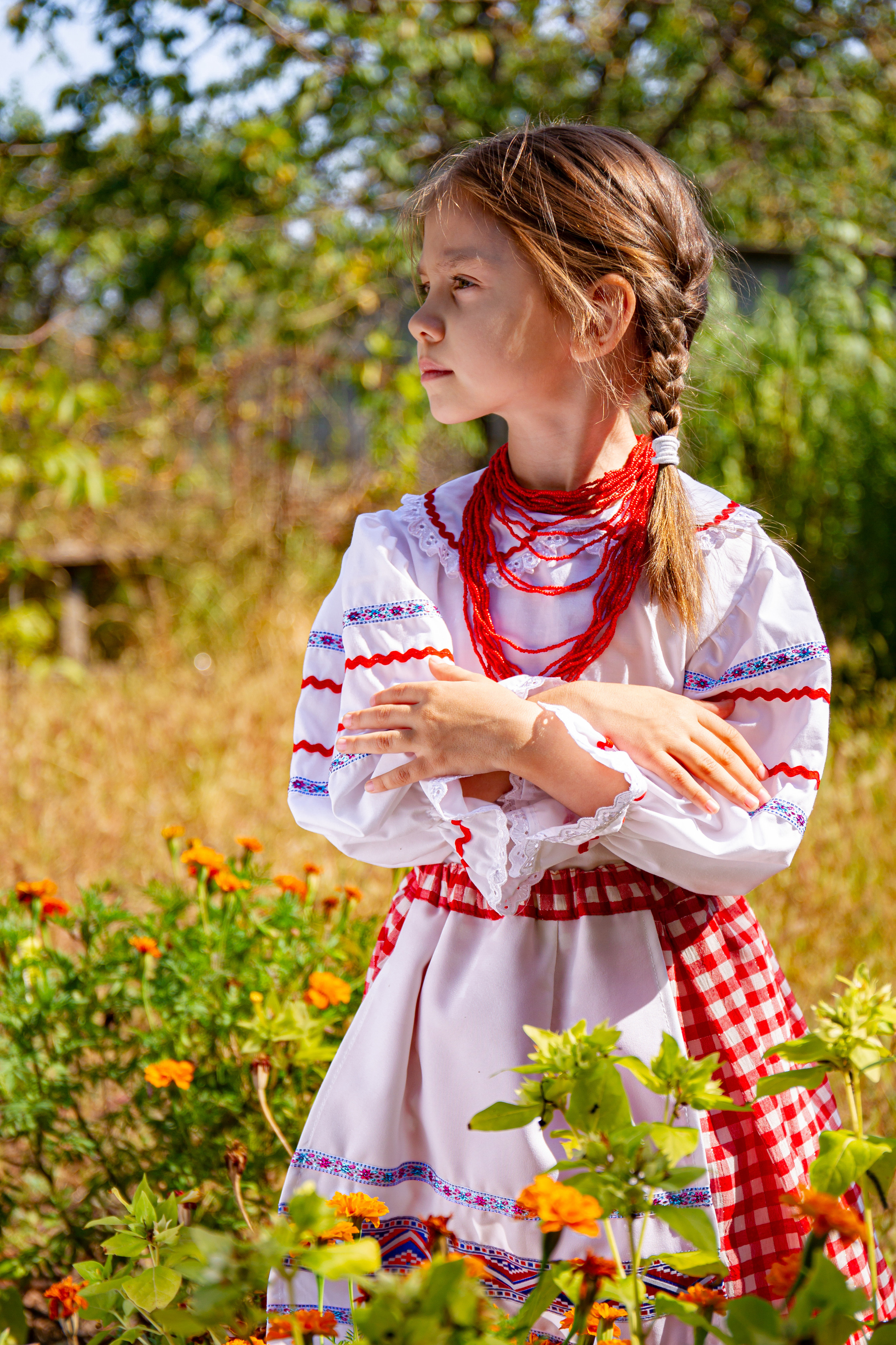 Детская фотосессия в этно стиле. Семейный фотограф Великодолинское