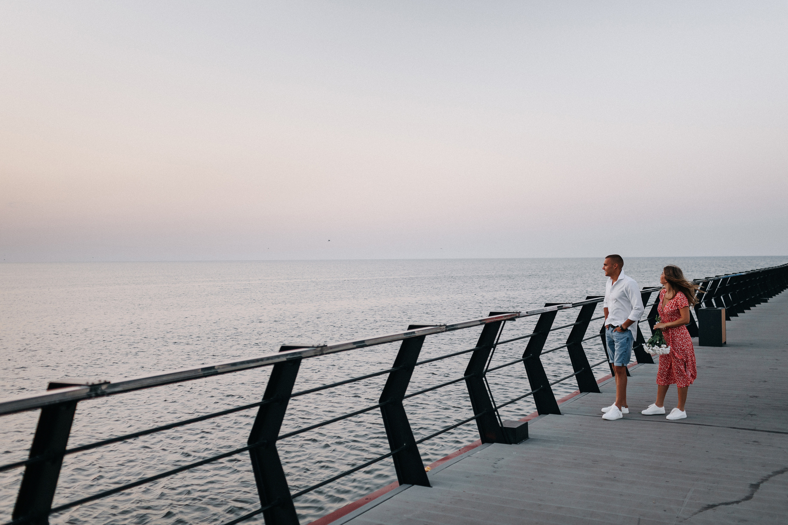 Рассвет на море. Свадебный фотограф в Риге Руслан Федюшин