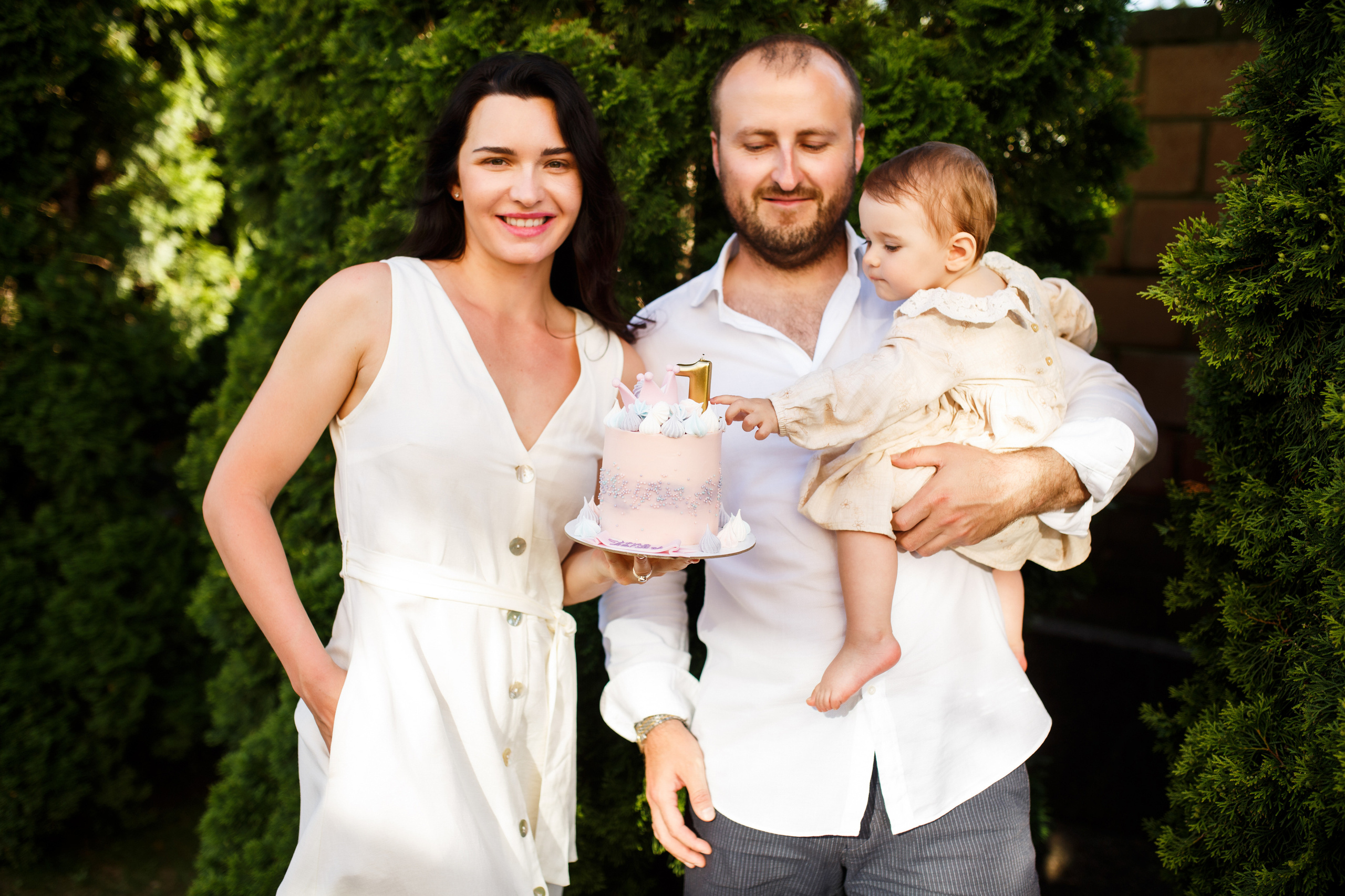 Ksenija, Siergiej i Sofia. Fotograf ślubny i rodzinny w Warszawie