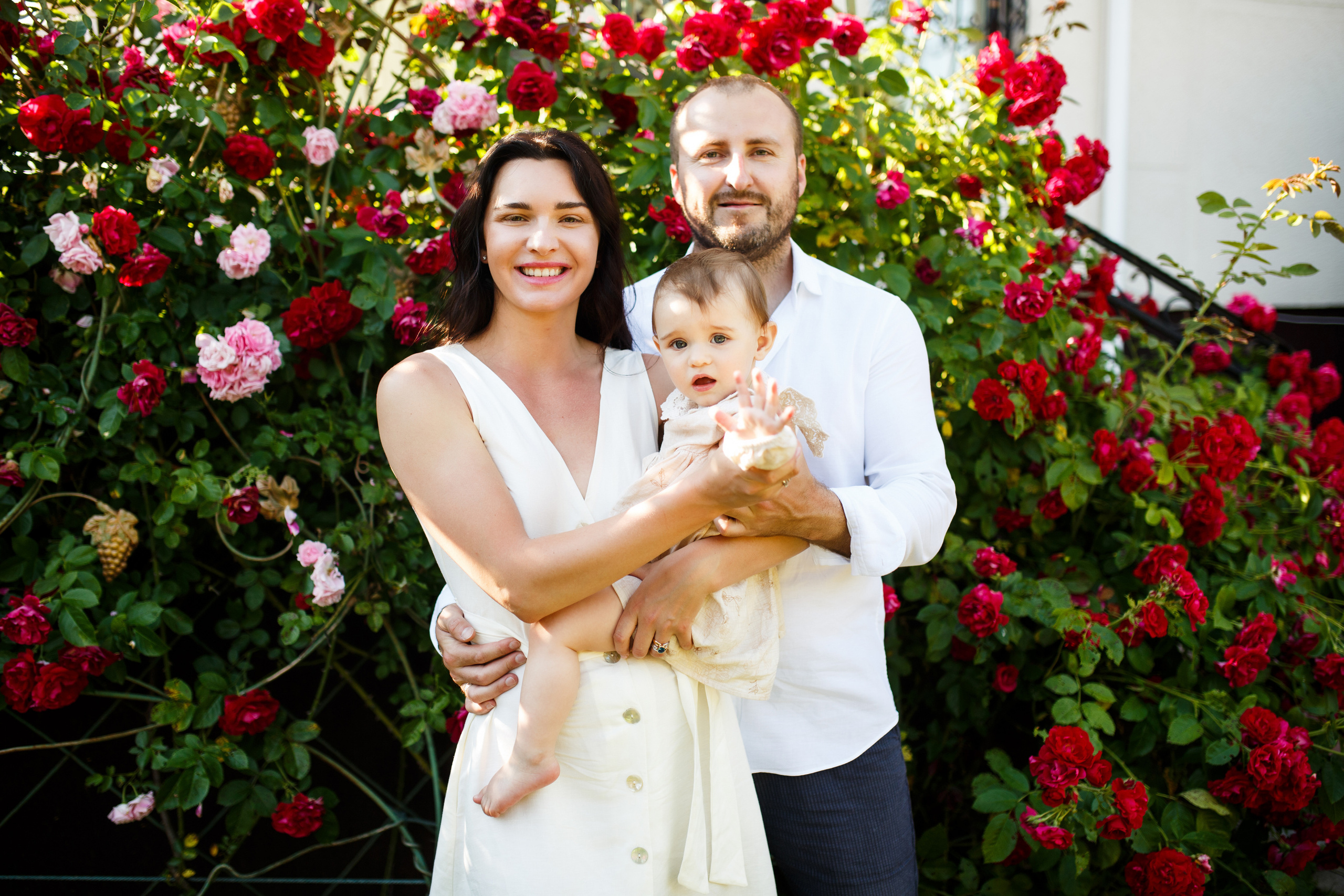 Ksenija, Siergiej i Sofia. Fotograf ślubny i rodzinny w Warszawie