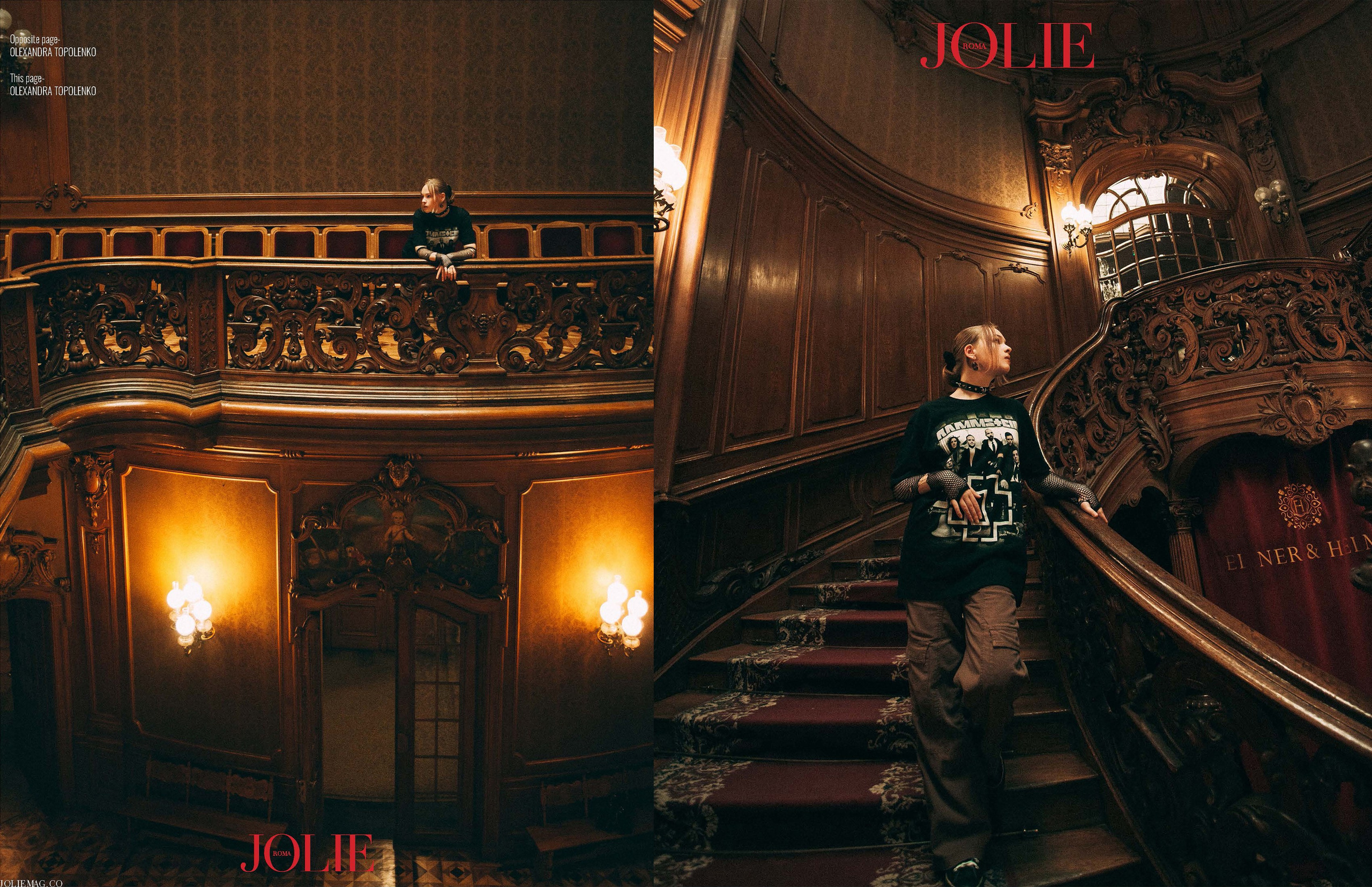 Фото Александры в итальянском журнале JOLIE (Roma, Italy). Фотограф Ігор Тополенко Арт- фото та весільна фотографія Україна Київ