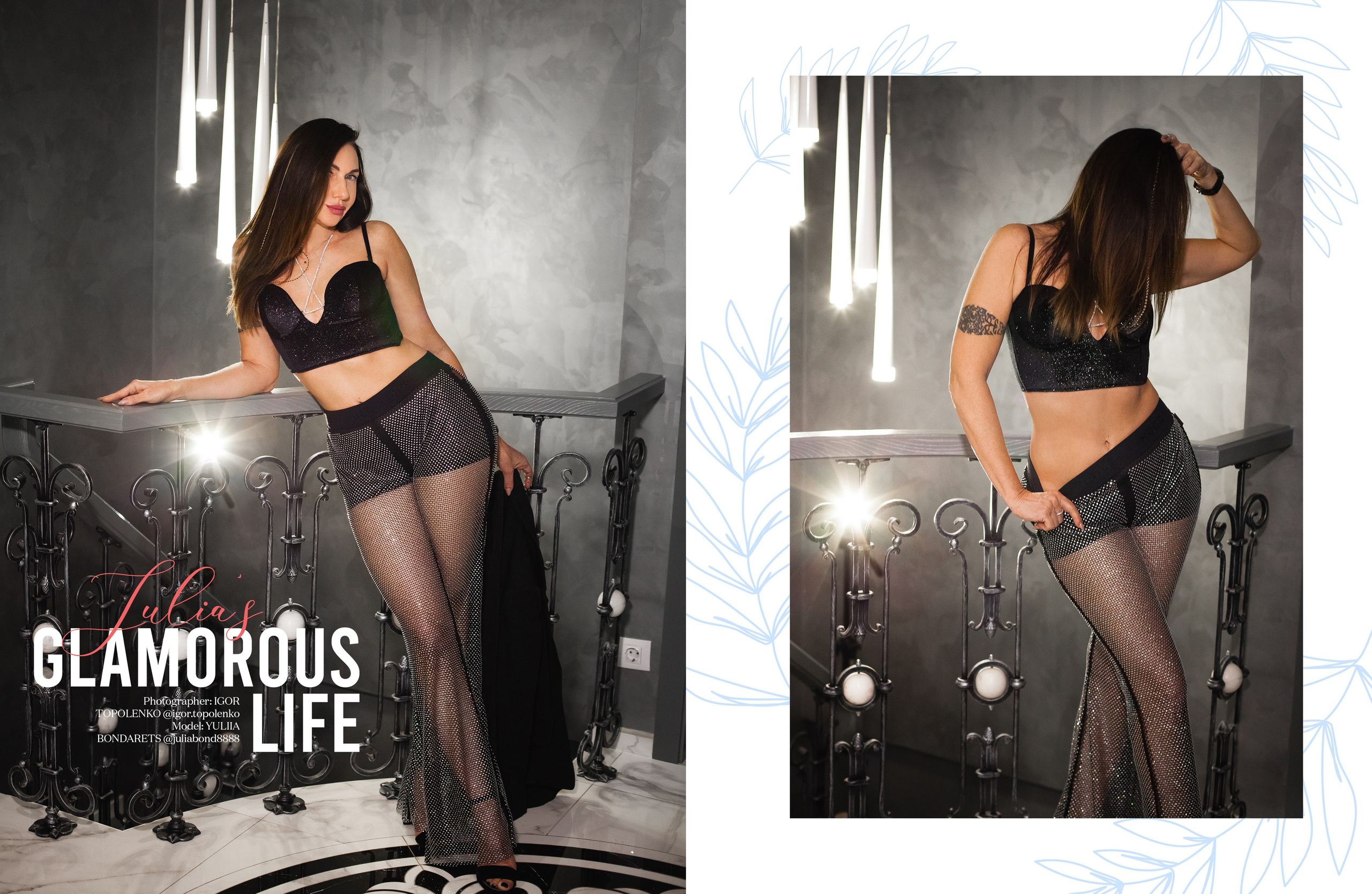 Гламурная фотосессия в журнале Malvie (France). Фотограф Ігор Тополенко Арт- фото та весільна фотографія Україна Київ