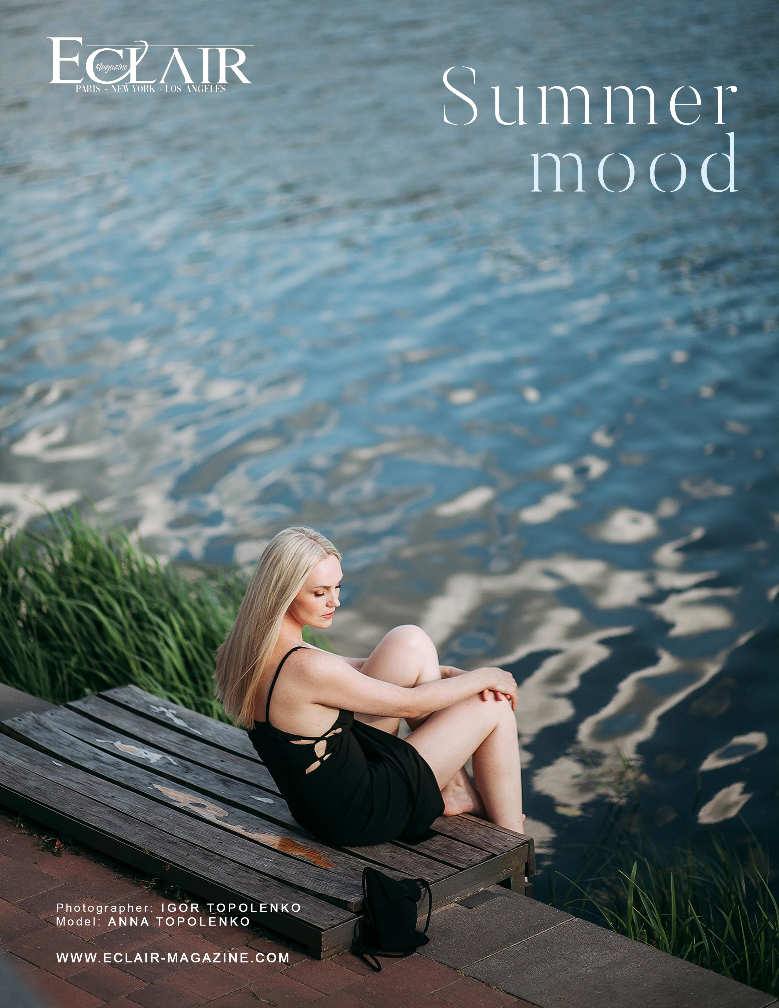 Фотосессия Анны Тополенко в печатном фэшн-журнале ECLAIR. Фотограф Ігор Тополенко Арт- фото та весільна фотографія Україна Київ