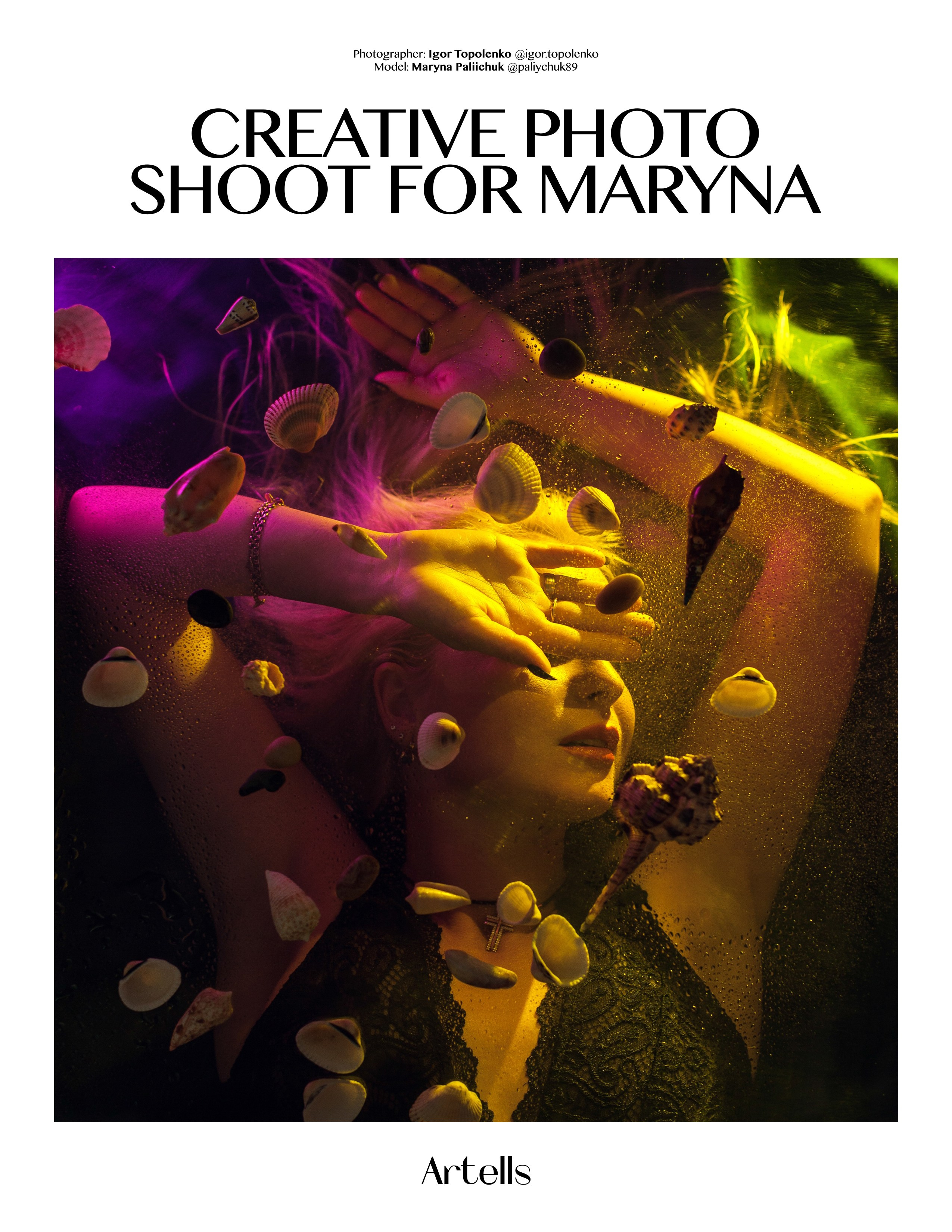 Обложка американского журнала Artells (New York, NY, USA). Фотограф Ігор Тополенко Арт- фото та весільна фотографія Україна Київ