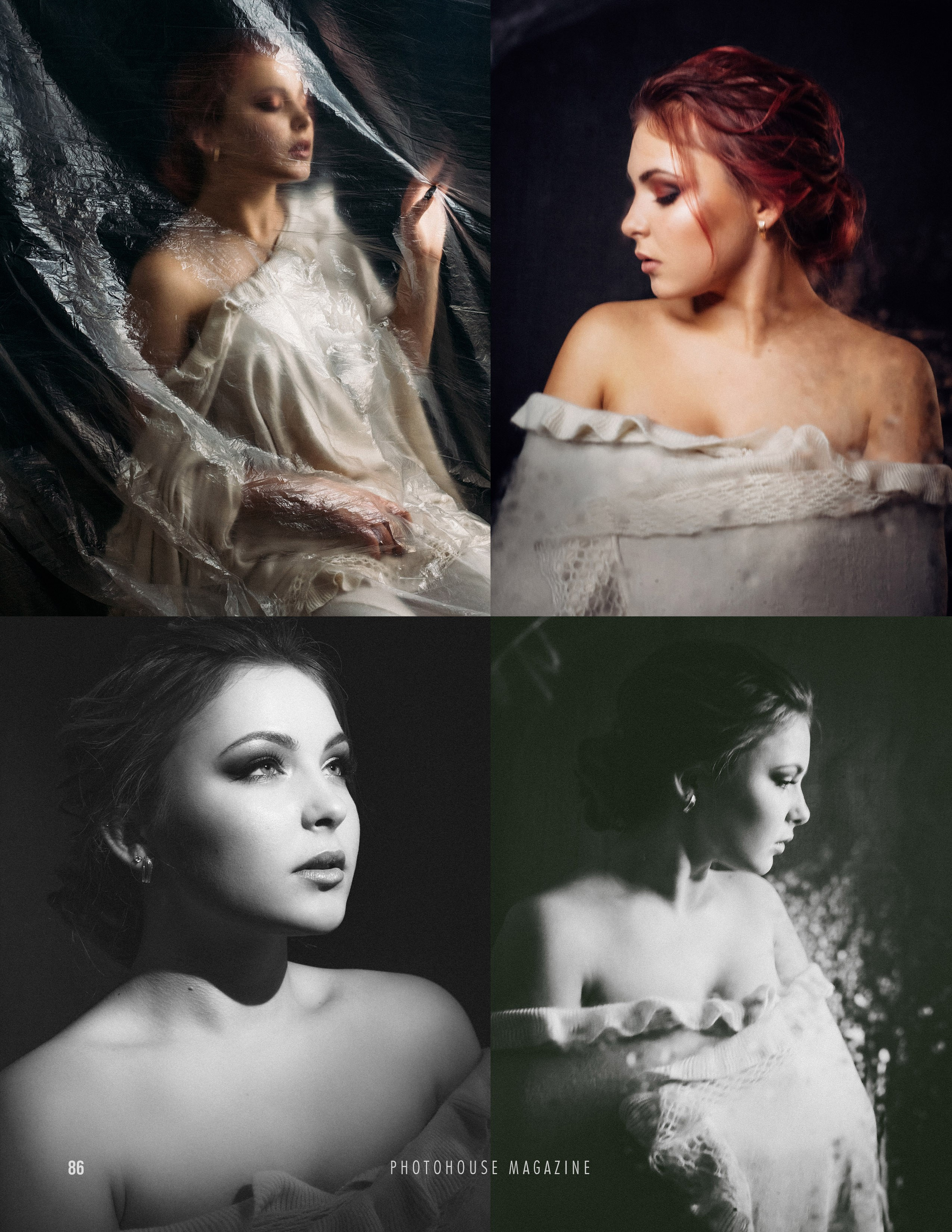 Обкладинка. Містичні портрети Каріни у датському журналі Photohouse. Фотограф Ігор Тополенко Арт- фото та весільна фотографія Україна Київ