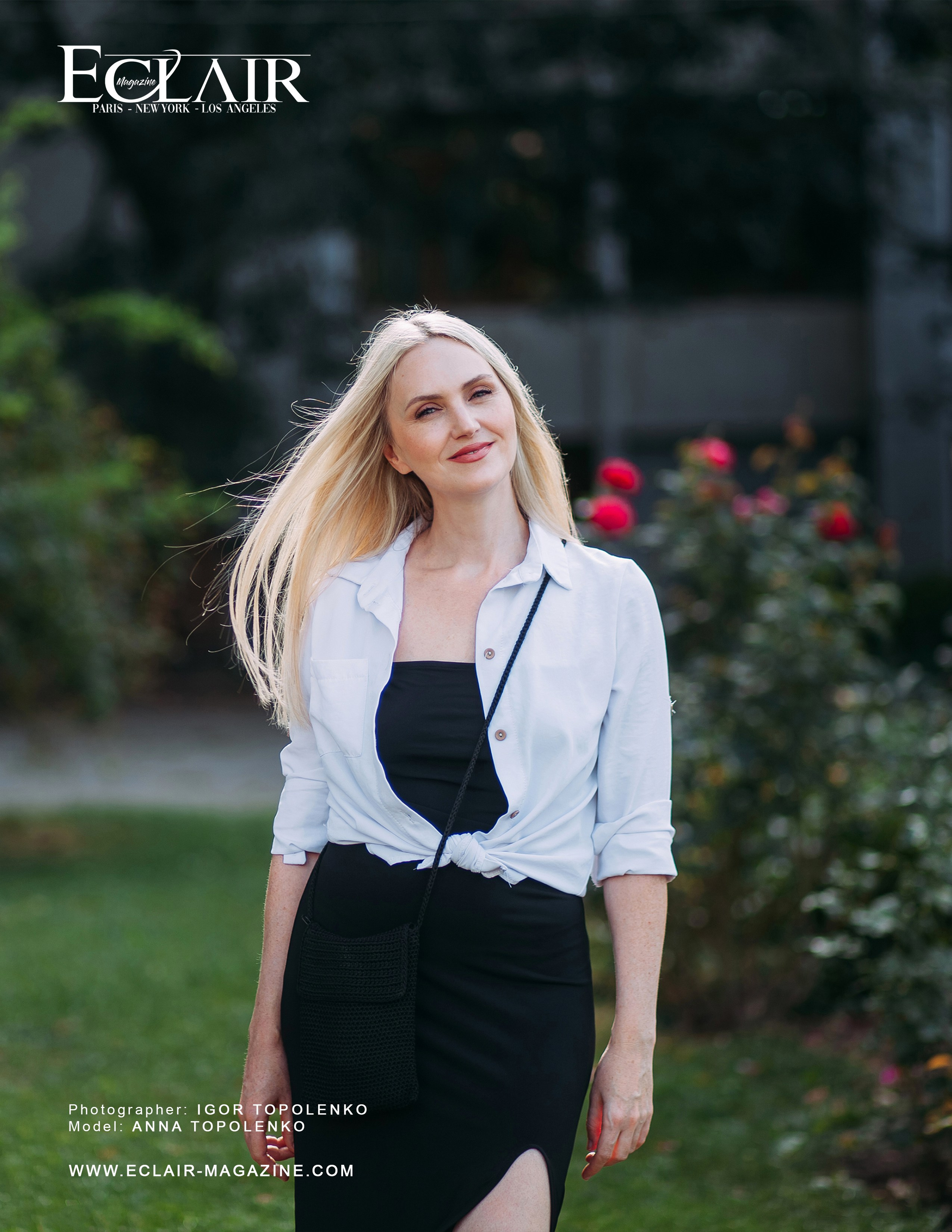 Фотосессия Анны Тополенко в печатном фэшн-журнале ECLAIR. Фотограф Ігор Тополенко Арт- фото та весільна фотографія Україна Київ