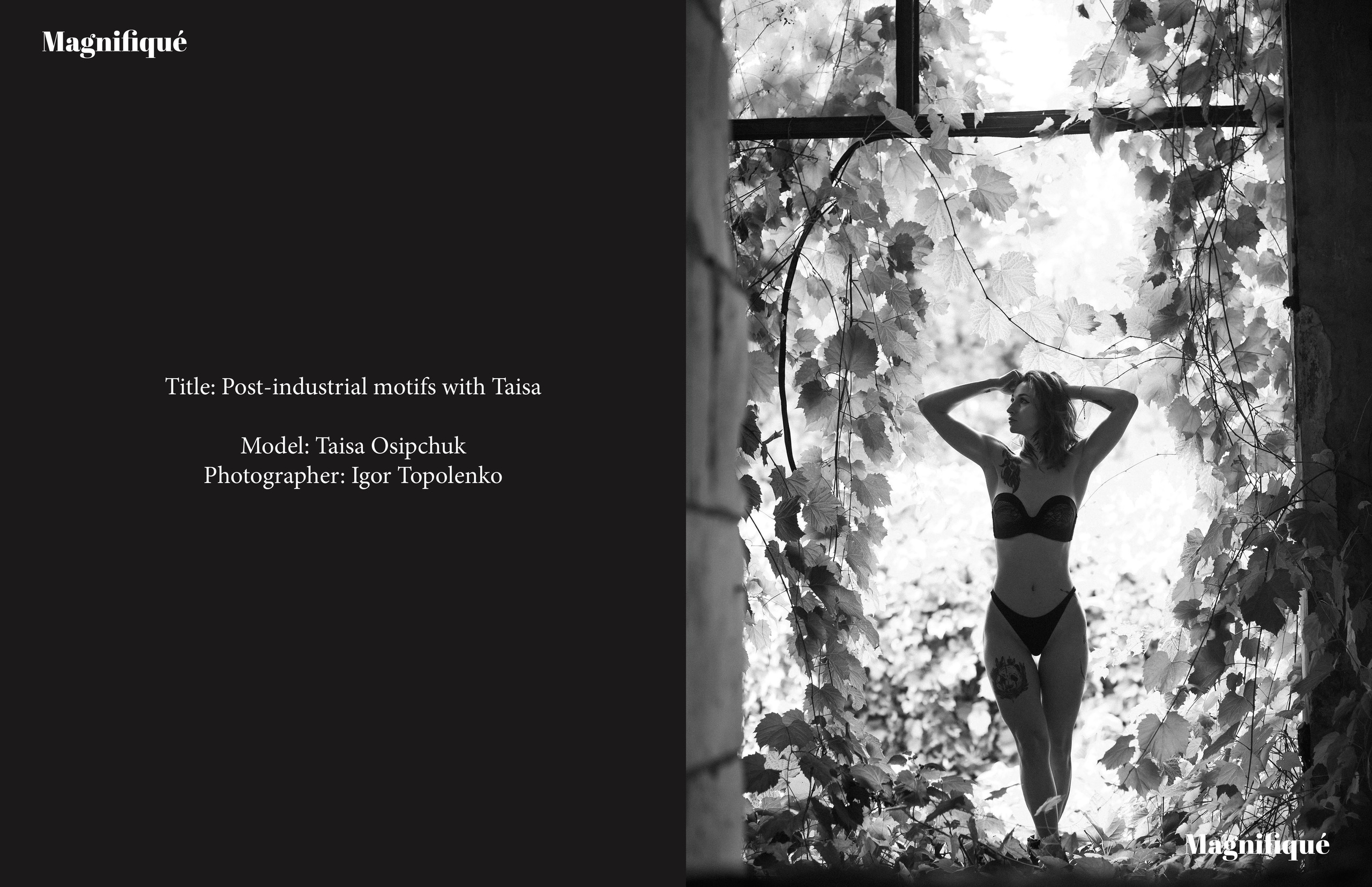 Публікація у друкованому журналі Magnifique Magazine (Paris, France). Фотограф Ігор Тополенко Арт- фото та весільна фотографія Україна Київ
