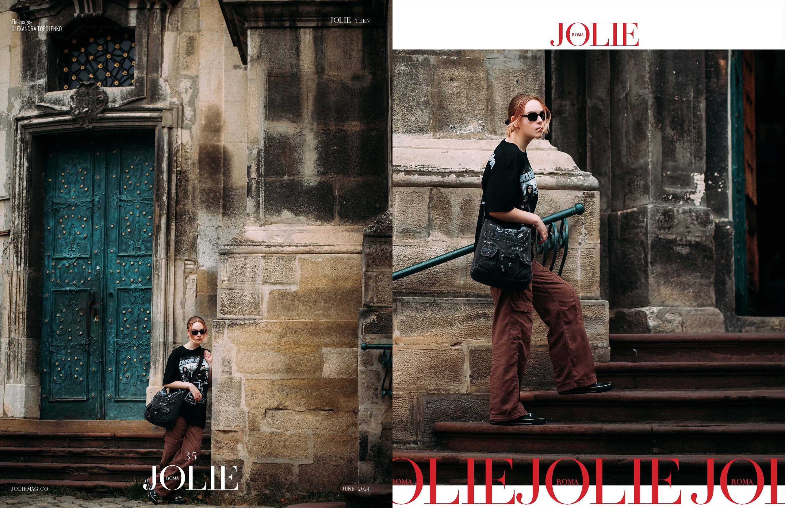 Фото Александры в итальянском журнале JOLIE (Roma, Italy). Фотограф Ігор Тополенко Арт- фото та весільна фотографія Україна Київ