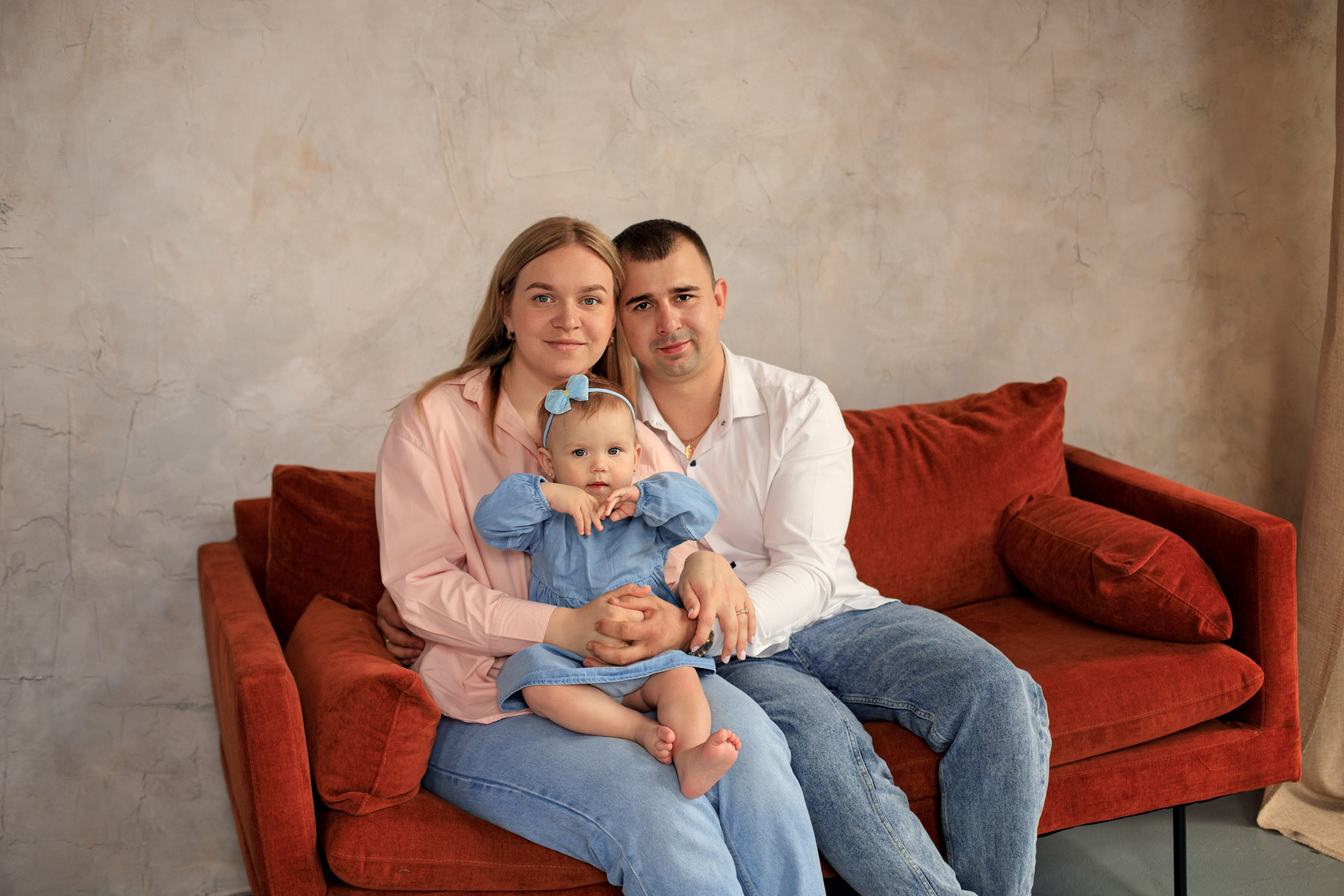 Сімейні зйомки в студії. Сімейний фотограф Вроцлав - Анна Цуканова