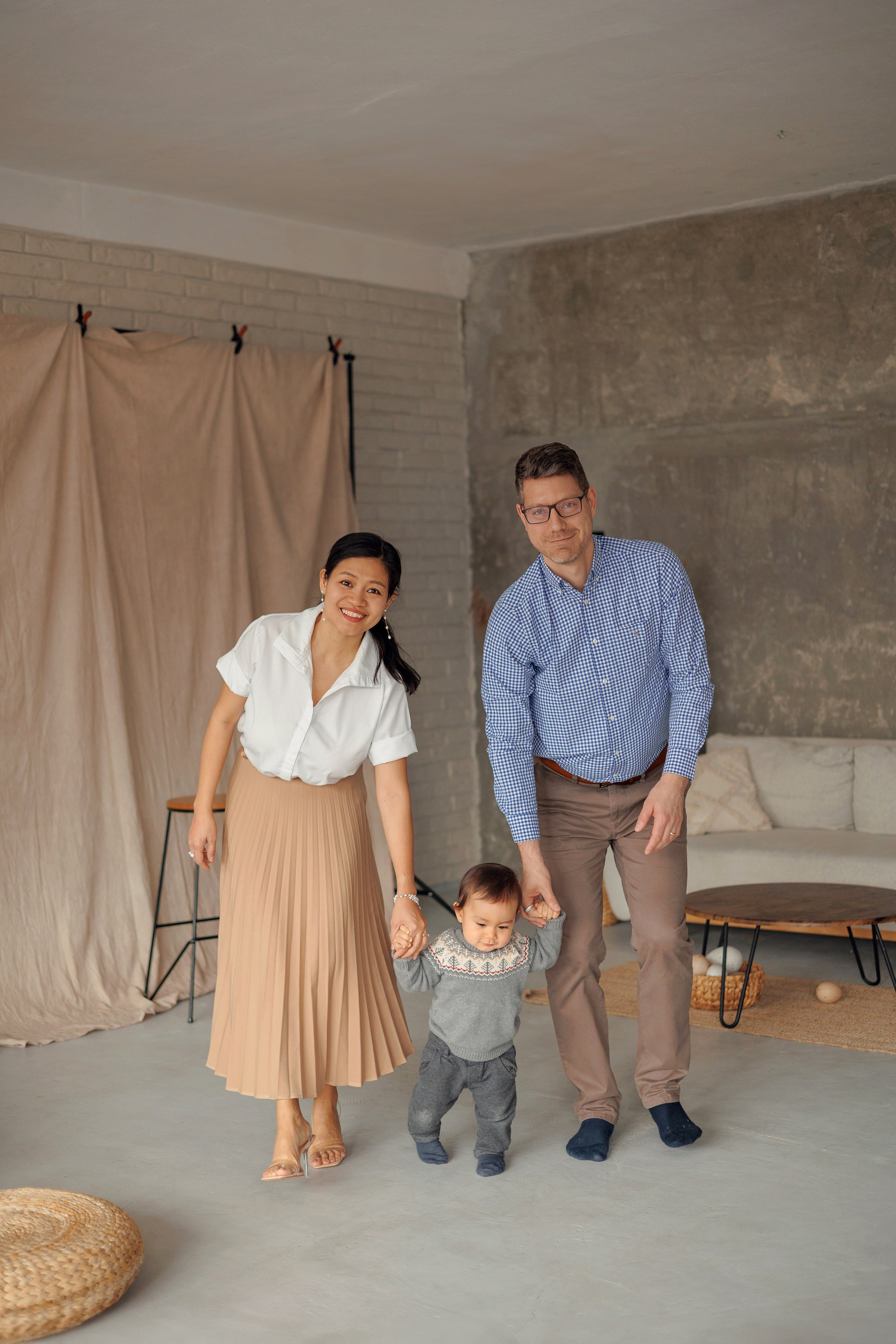 Сімейні зйомки в студії. Сімейний фотограф Вроцлав - Анна Цуканова