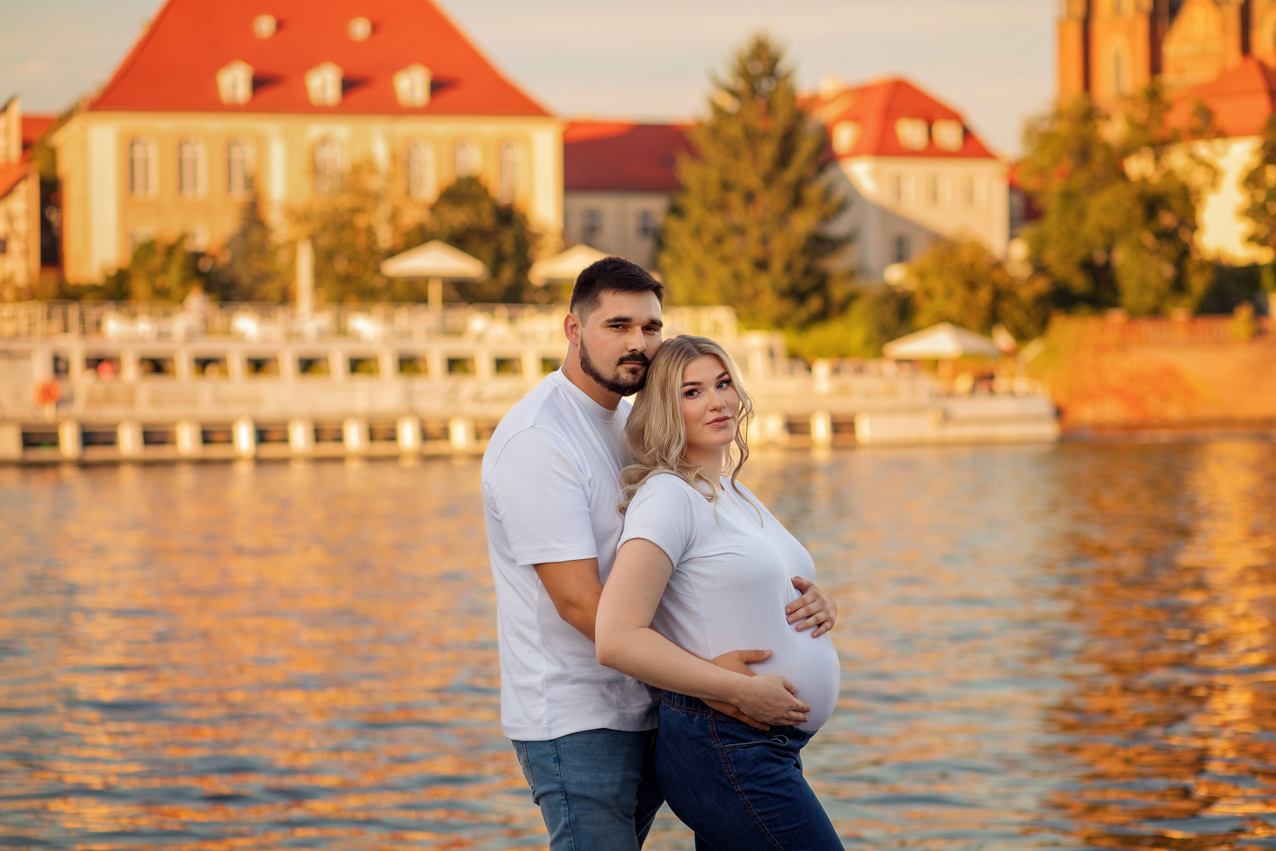 Фотосесія вагітності в місті. Сімейний фотограф Вроцлав - Анна Цуканова