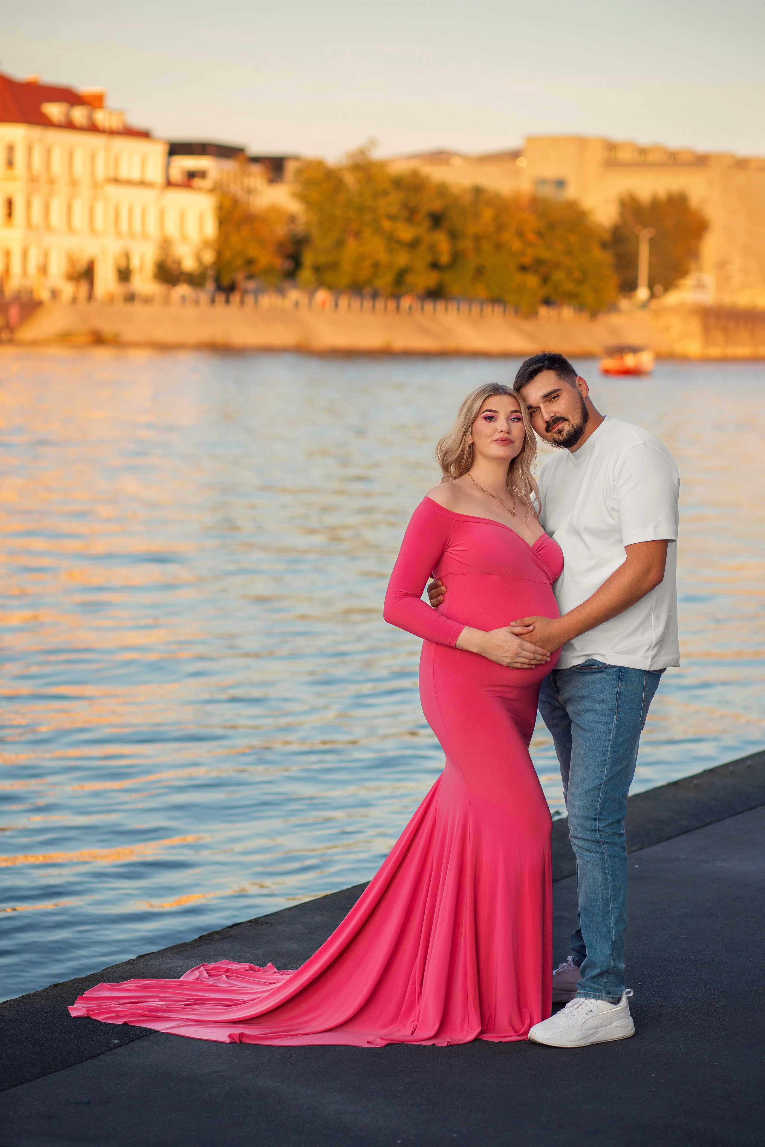 Фотосесія вагітності в місті. Сімейний фотограф Вроцлав - Анна Цуканова