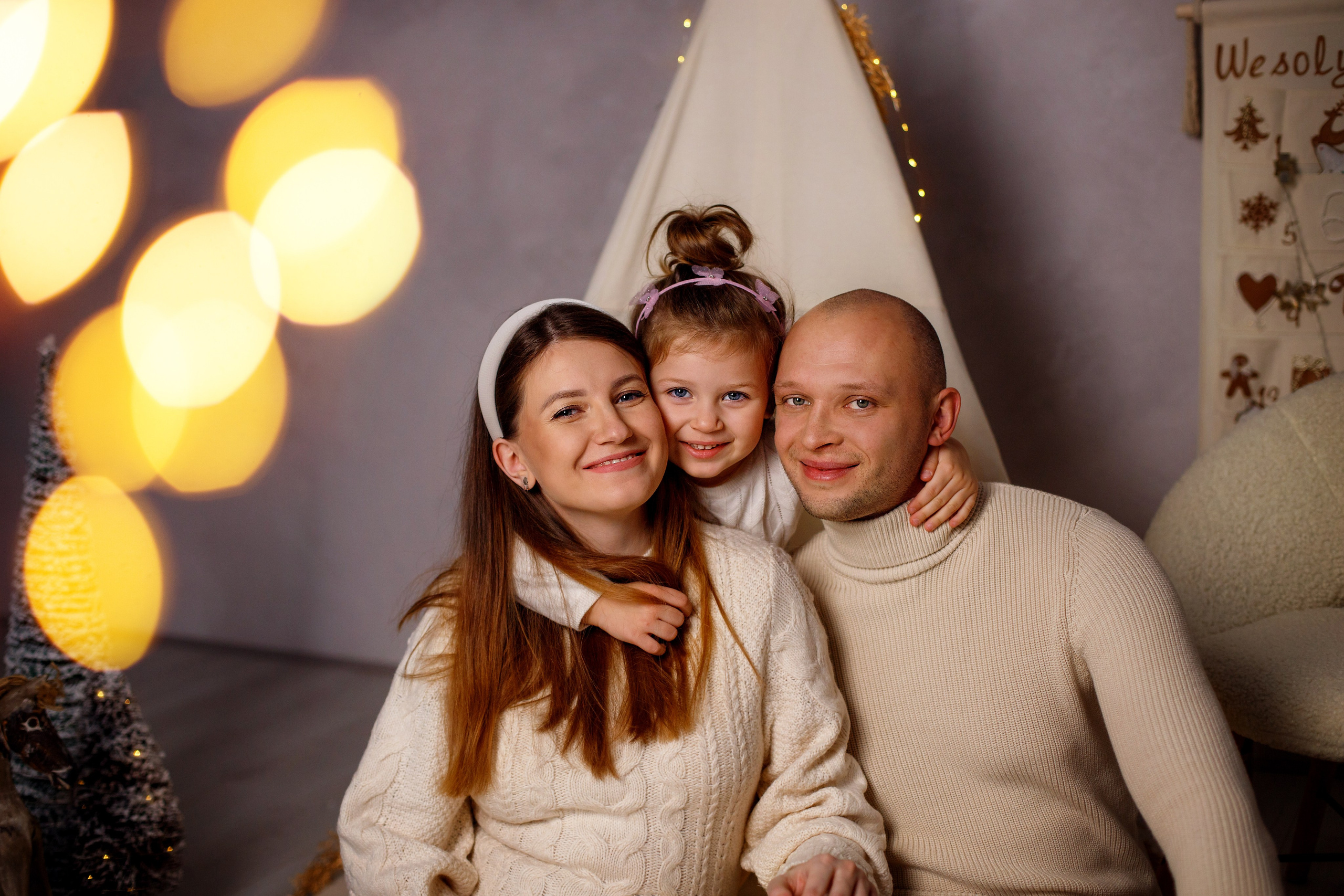 Сімейні зйомки в студії. Сімейний фотограф Вроцлав - Анна Цуканова