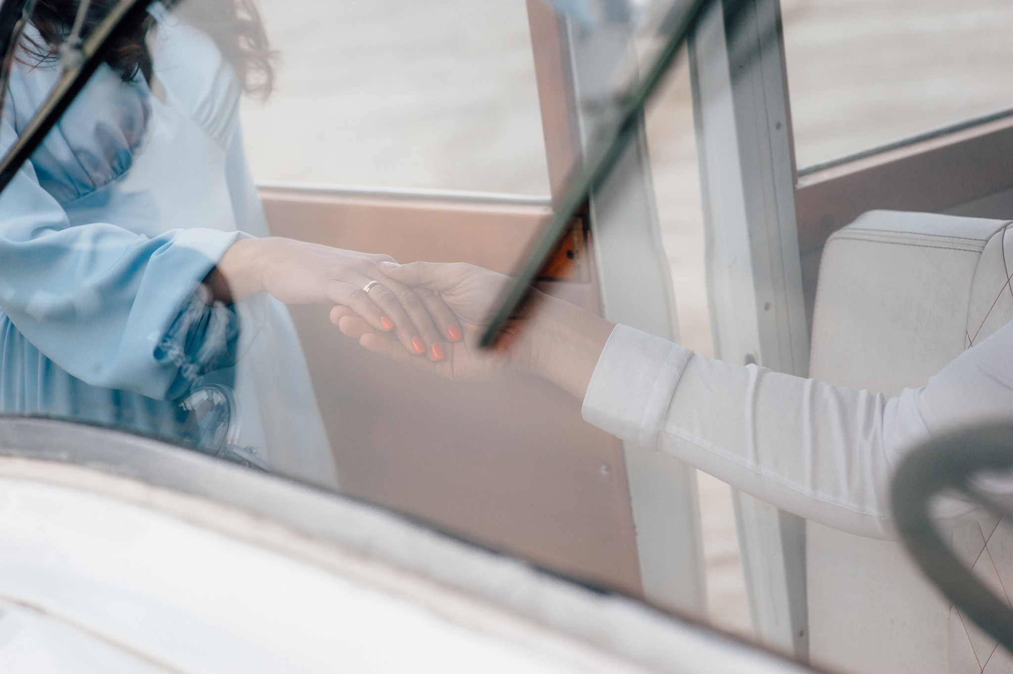 Blue Sky. Elegant Wedding Photography