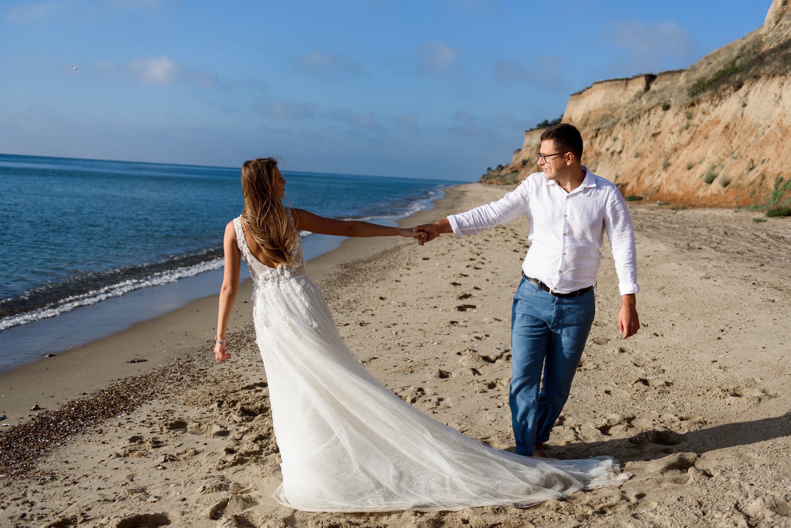 Фотосессия на пляже моря. Фотограф Дмитро Чернявський