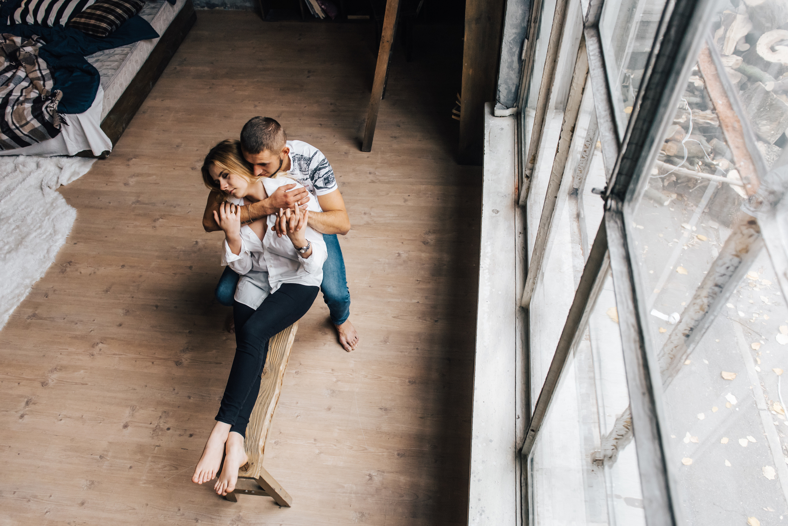Фотосессия красивой пары в оранжерее. Фотограф Дмитро Чернявський