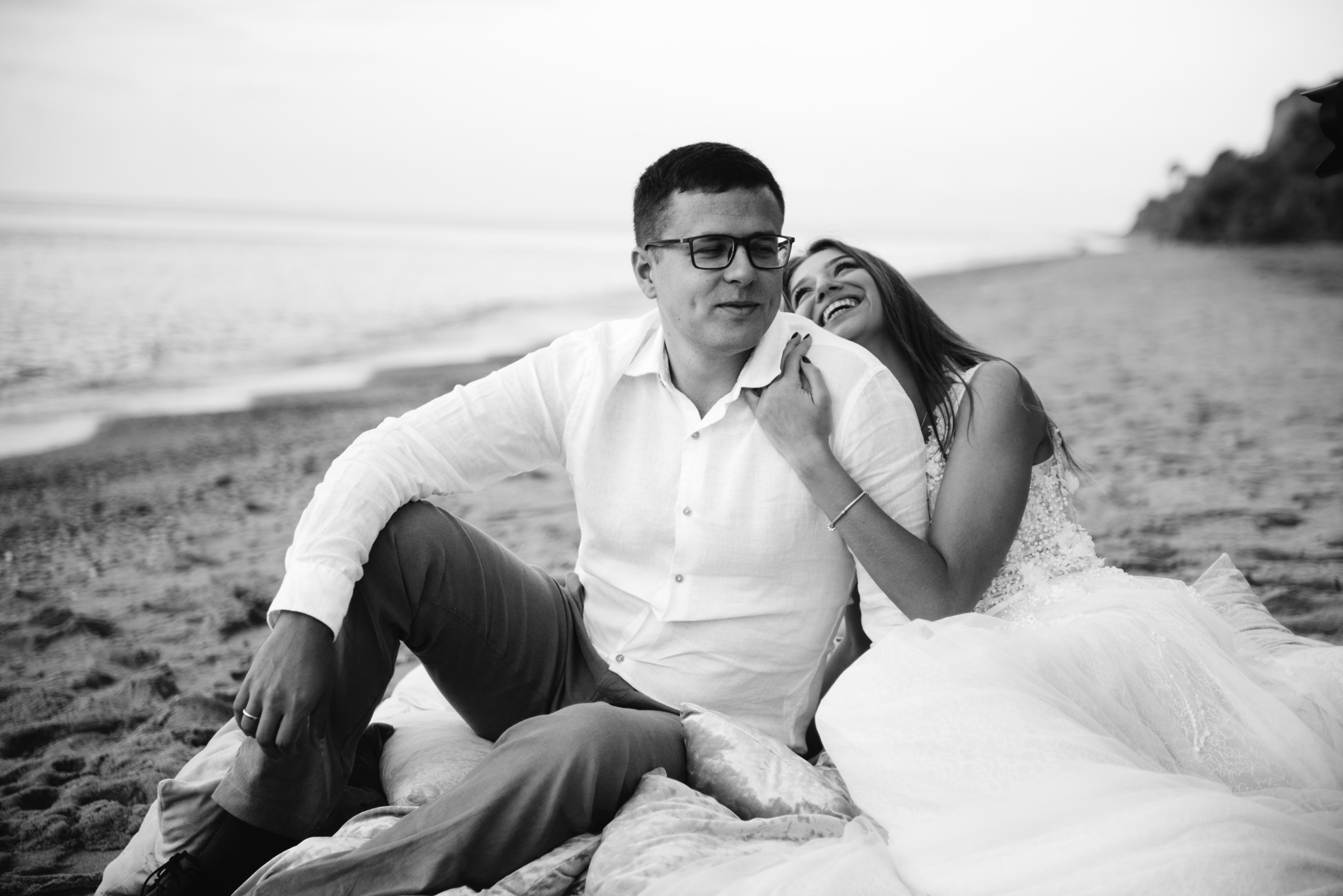 Фотосессия на пляже моря. Фотограф Дмитро Чернявський