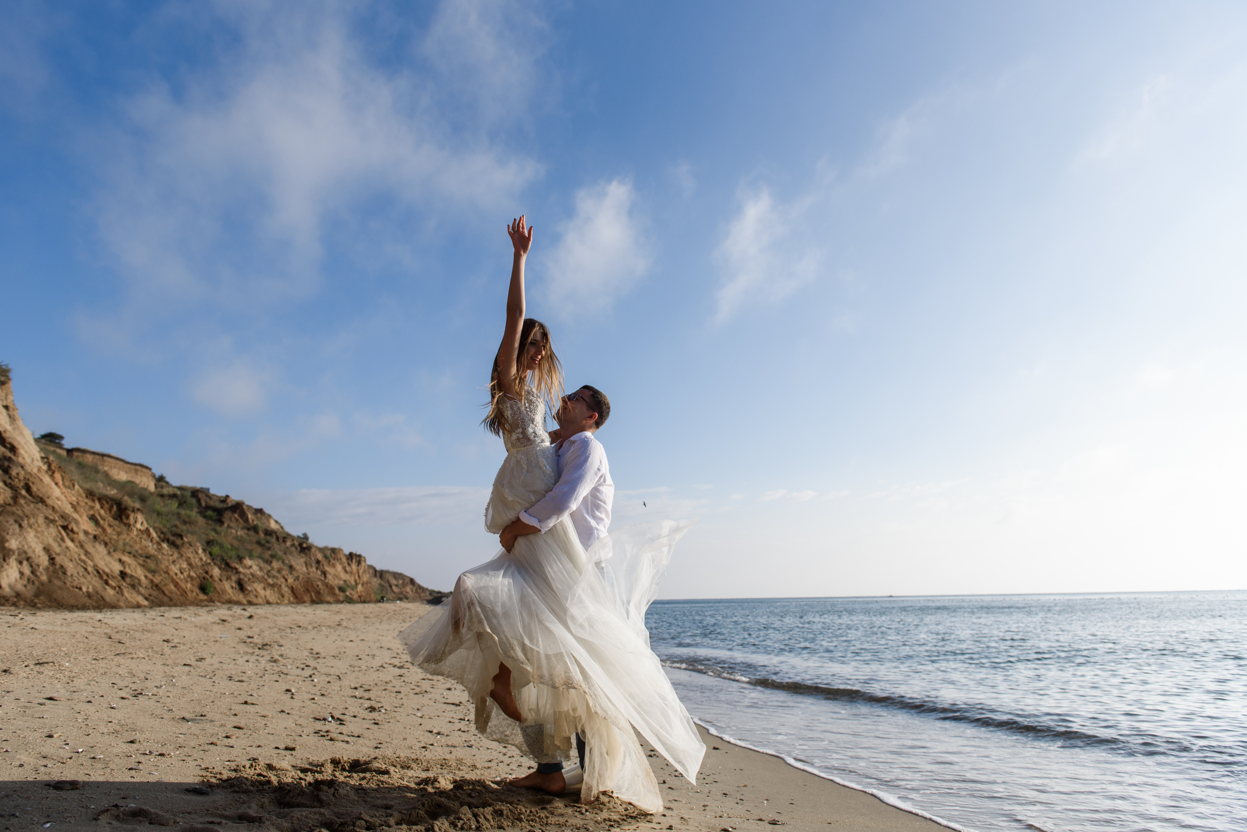 Фотосессия на пляже моря. Фотограф Дмитро Чернявський