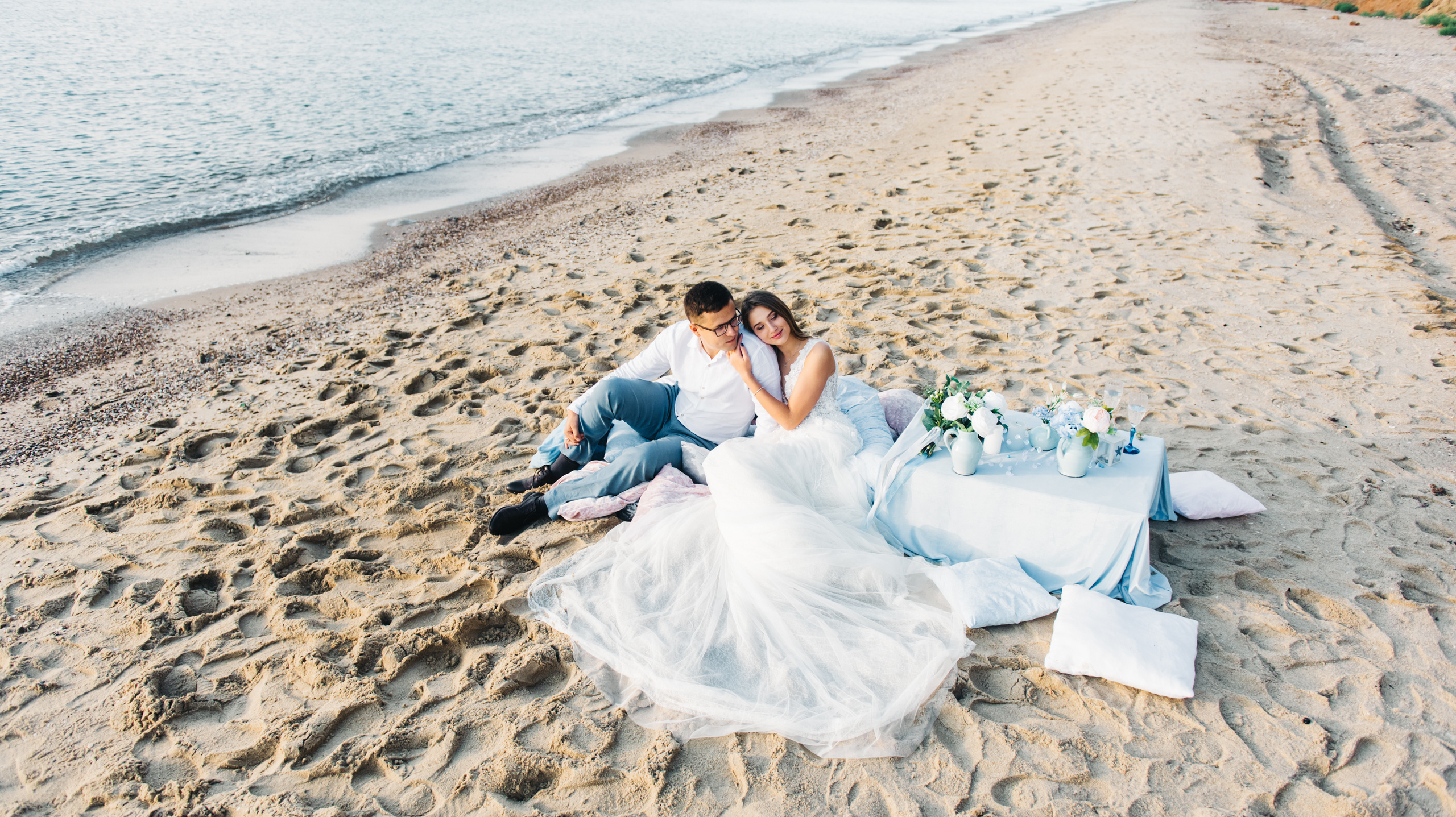 Фотосессия на пляже моря. Фотограф Дмитро Чернявський