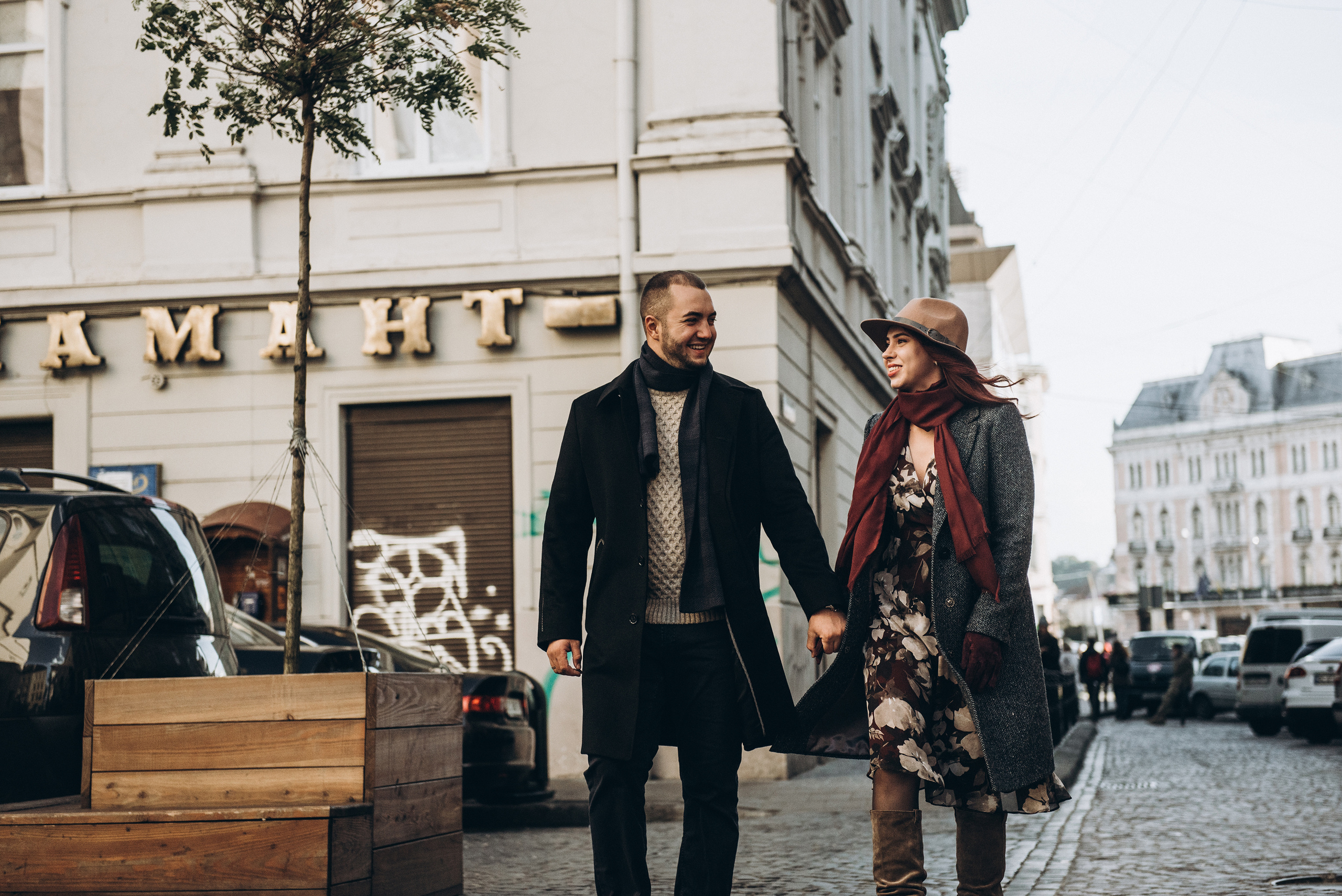 Лавстори красивой пары во Львове. Фотограф Дмитро Чернявський