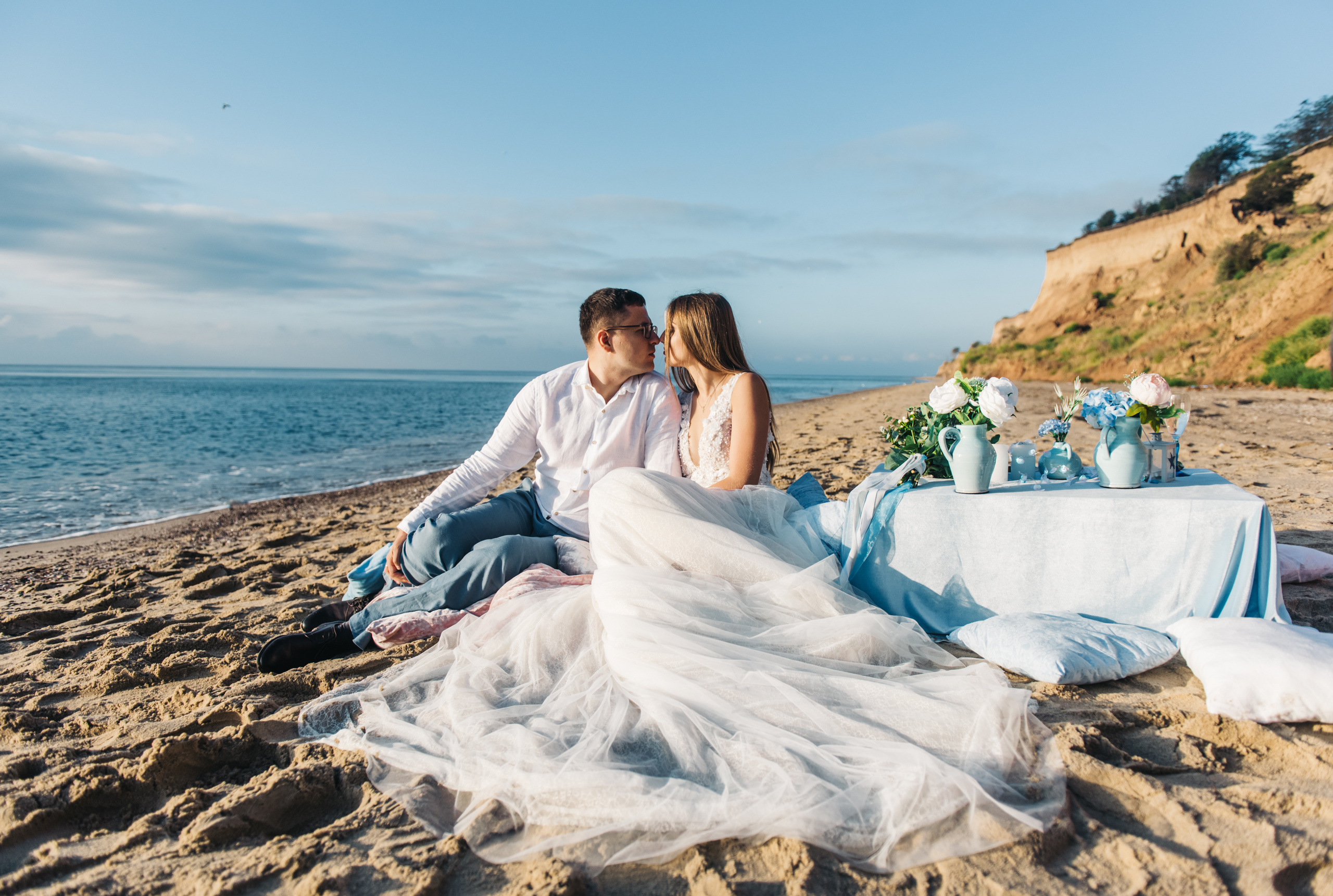 Фотосессия на пляже моря. Фотограф Дмитро Чернявський