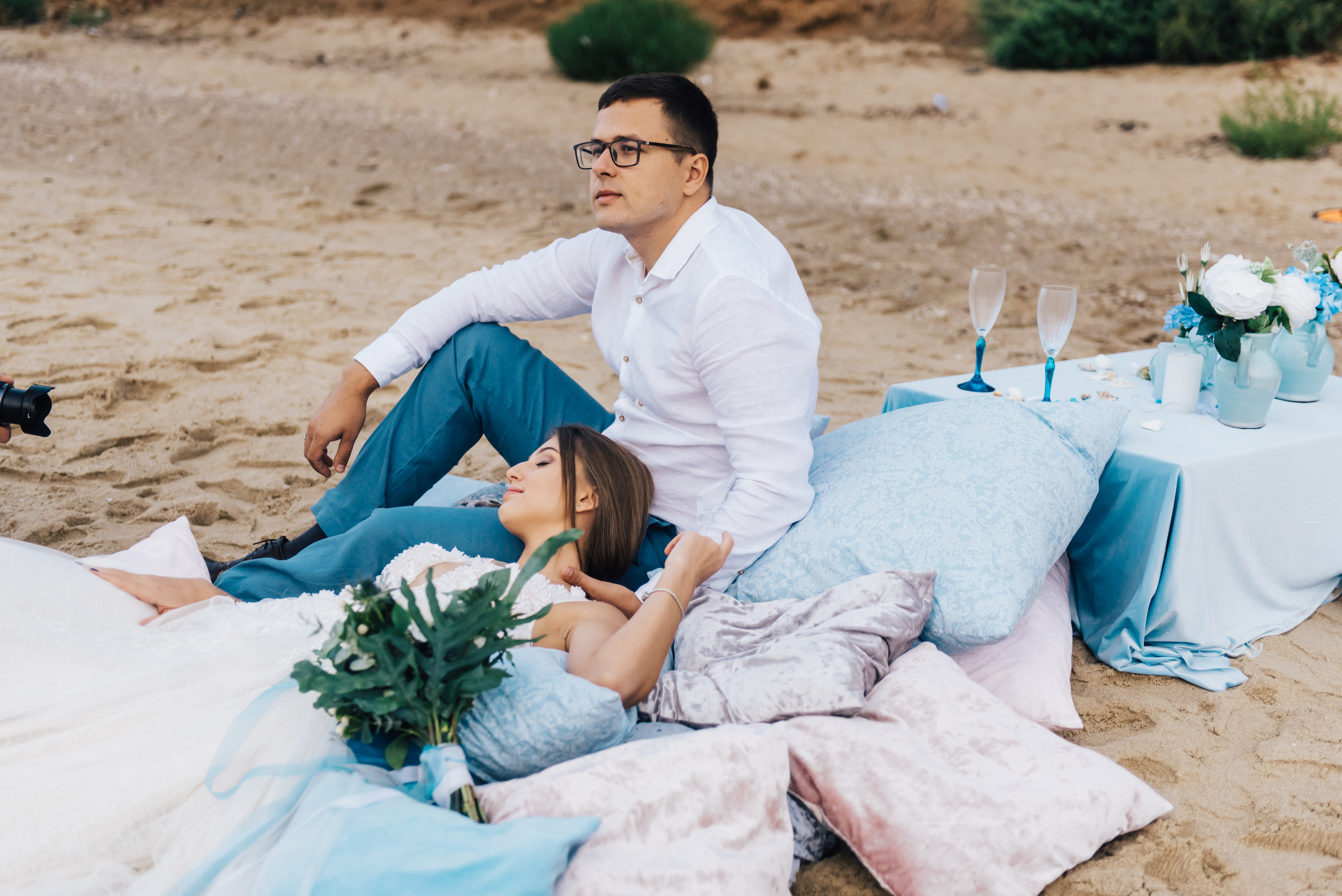 Фотосессия на пляже моря. Фотограф Дмитро Чернявський