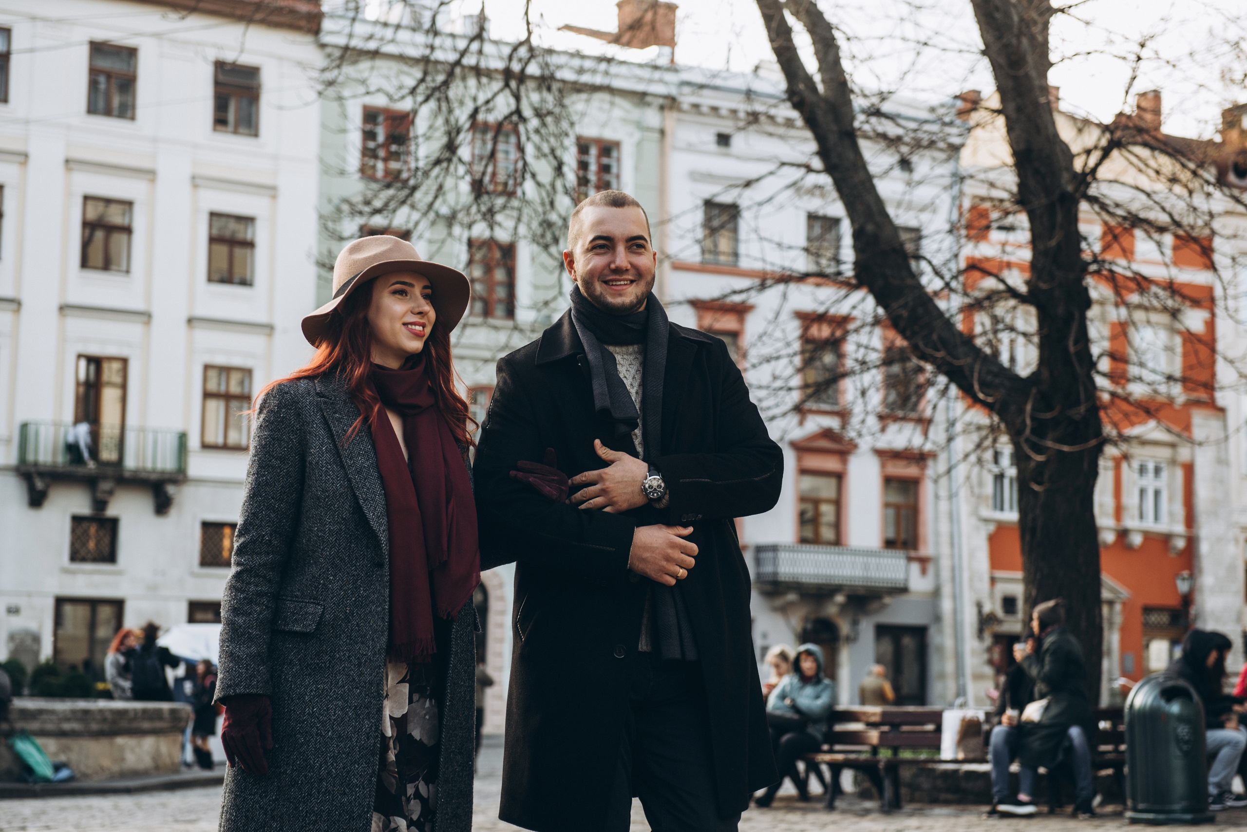 Лавстори красивой пары во Львове. Фотограф Дмитро Чернявський