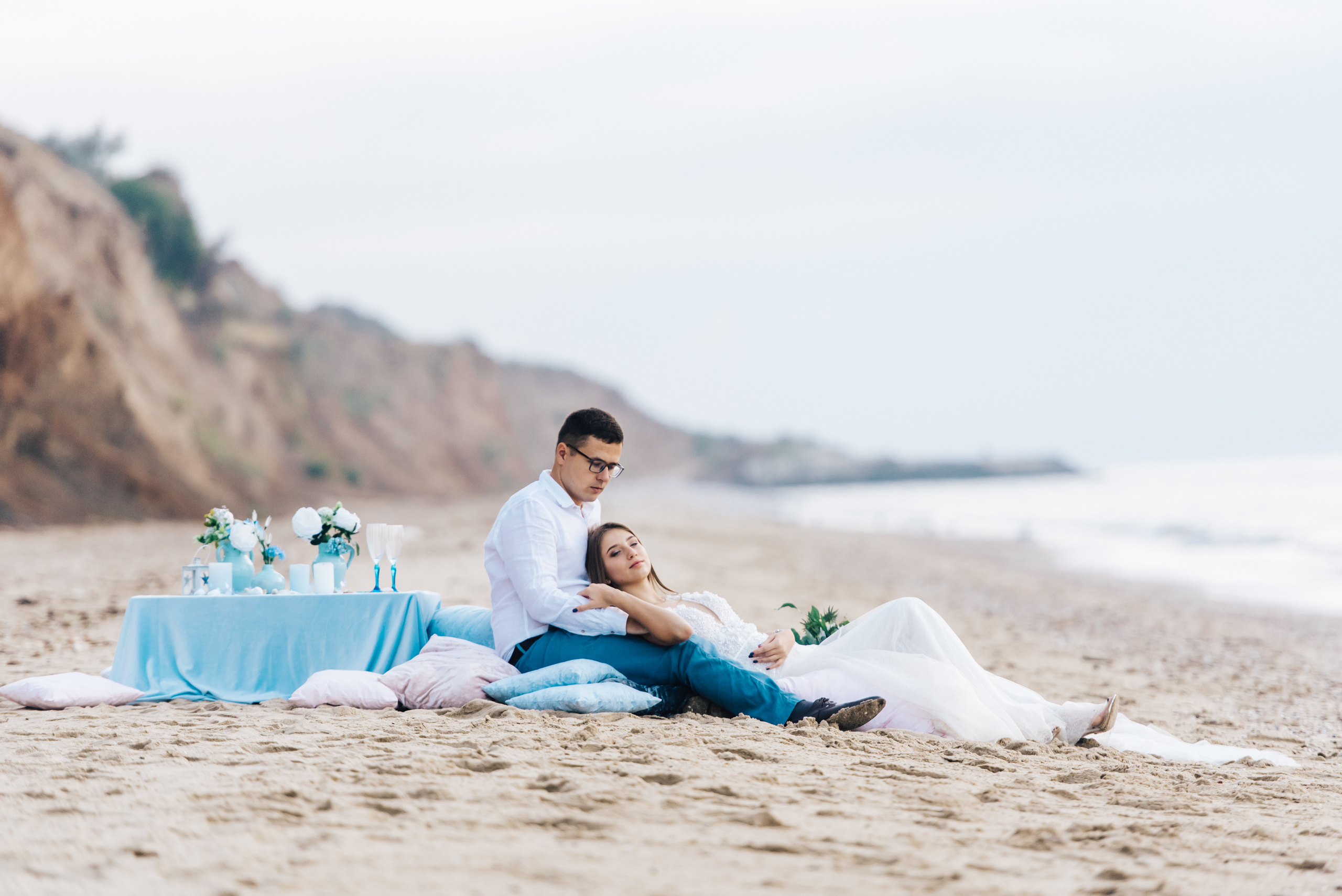 Фотосессия на пляже моря. Фотограф Дмитро Чернявський