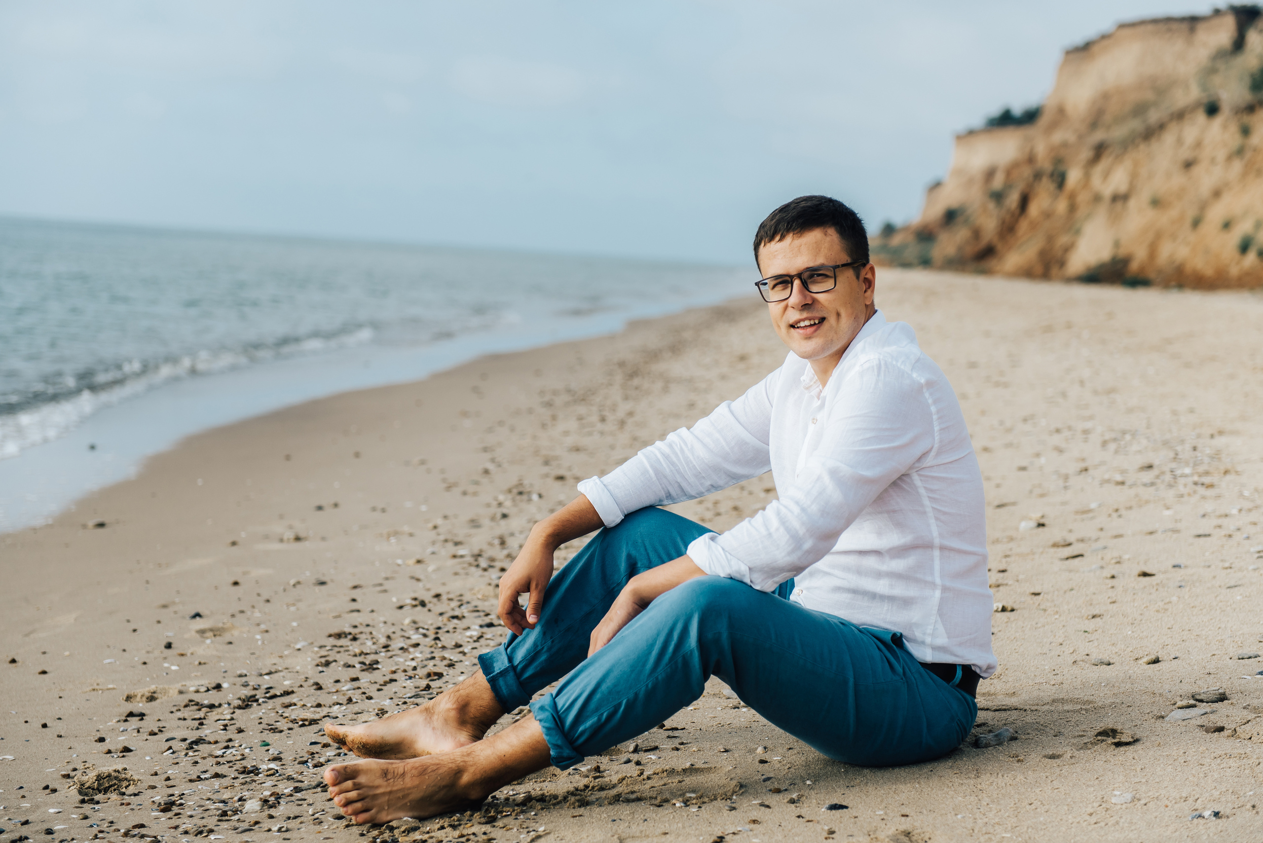 Фотосессия на пляже моря. Фотограф Дмитро Чернявський