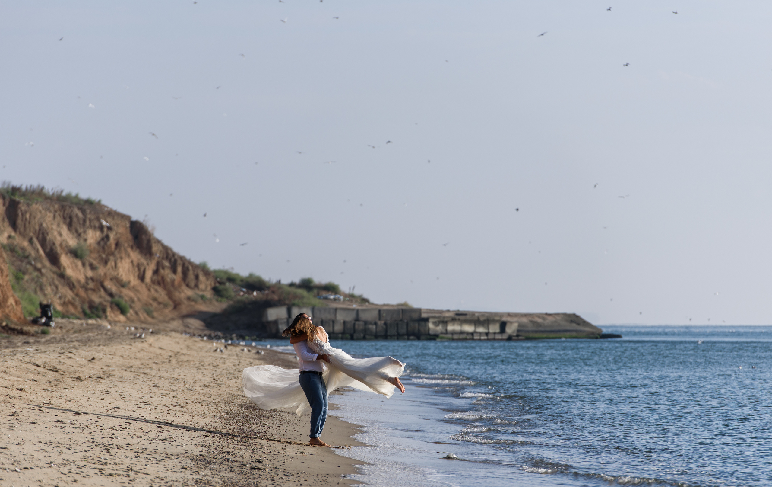 Фотосессия на пляже моря. Фотограф Дмитро Чернявський