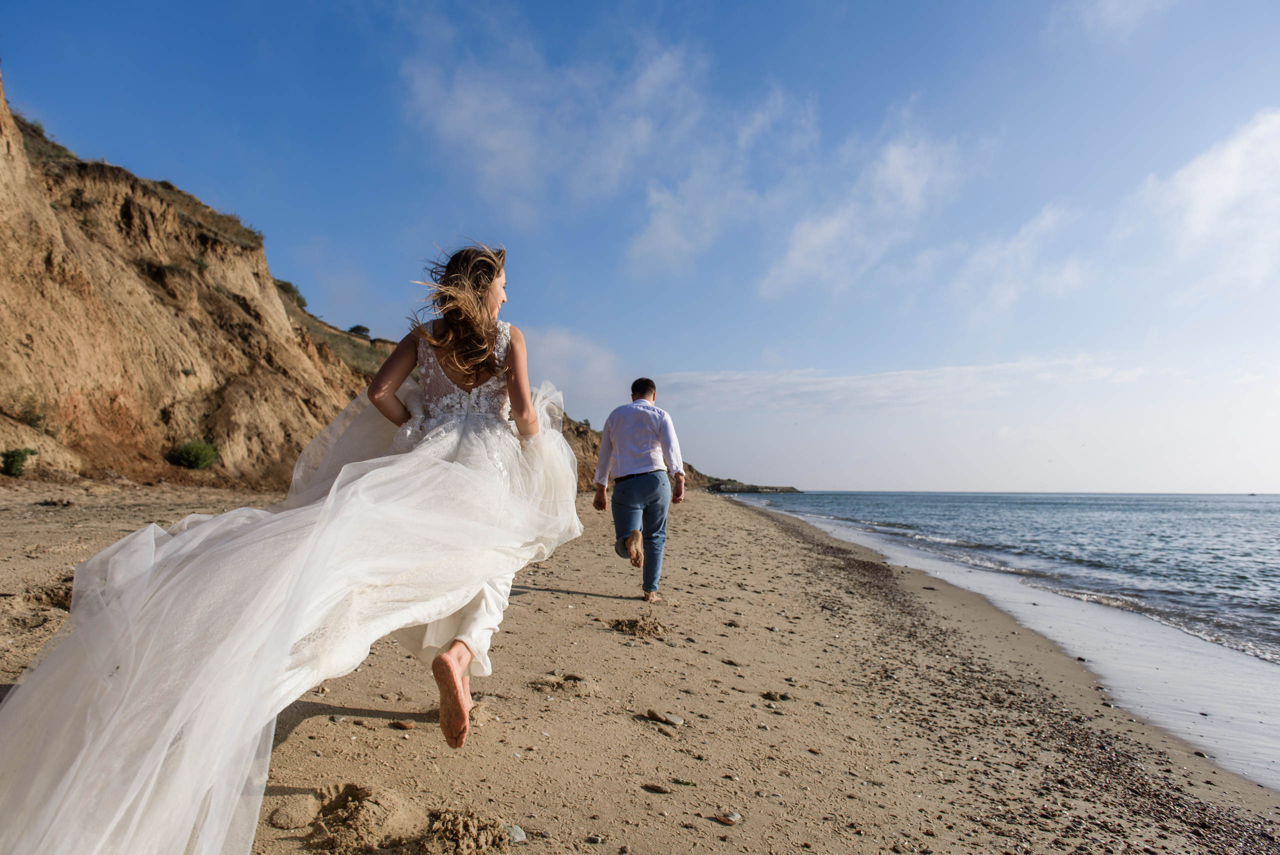 Фотосессия на пляже моря. Фотограф Дмитро Чернявський