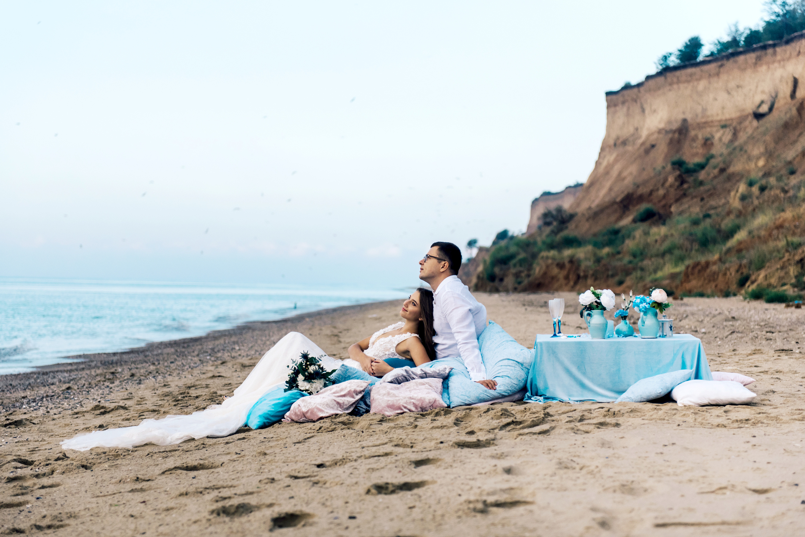 Фотосессия на пляже моря. Фотограф Дмитро Чернявський