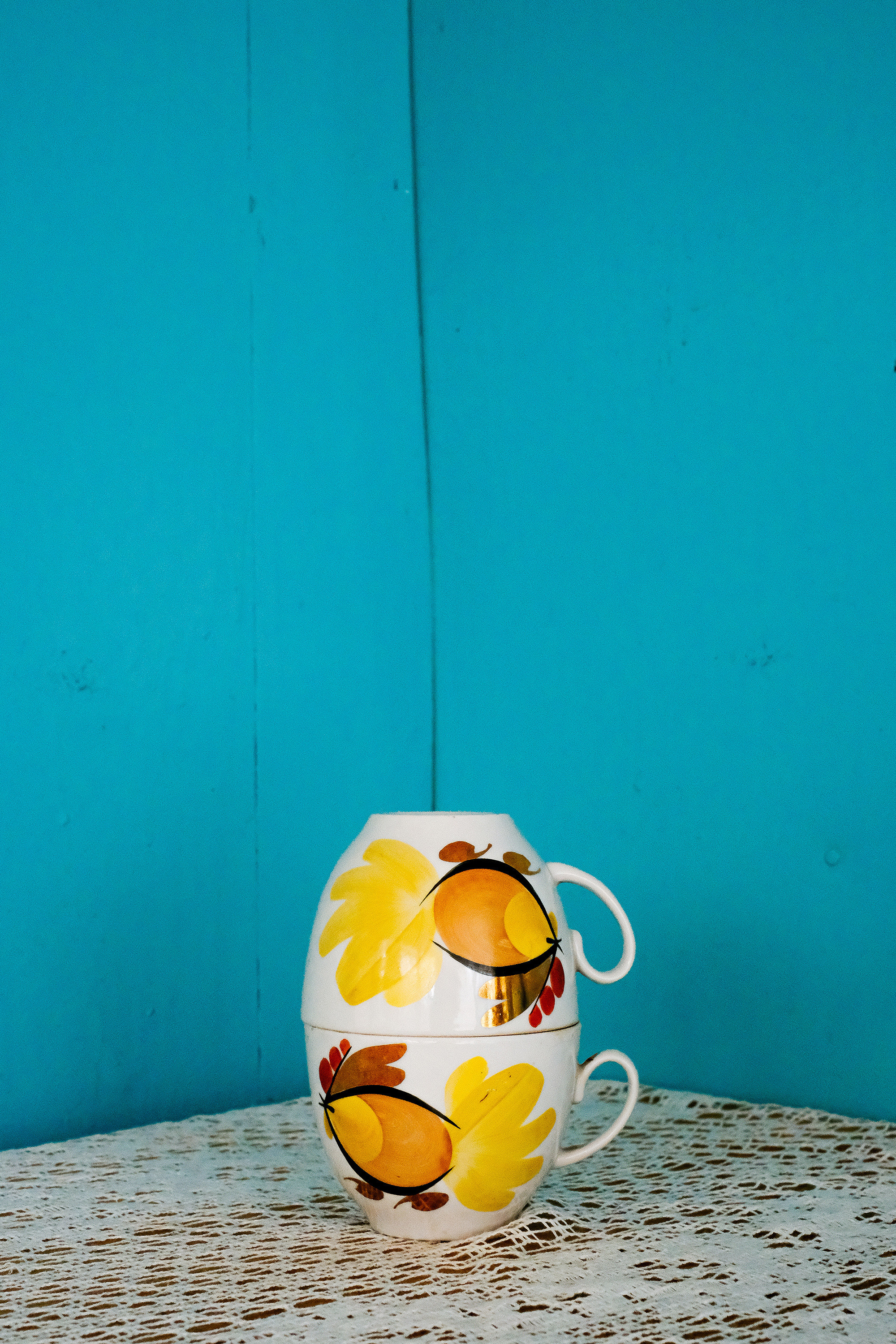 “Service”. in Soviet times it was customary to own a “service” – a set of dishes or a tea set. The sets s of certain companies were collected and stored in buffets as a great value, such set was used only when guests were visiting.